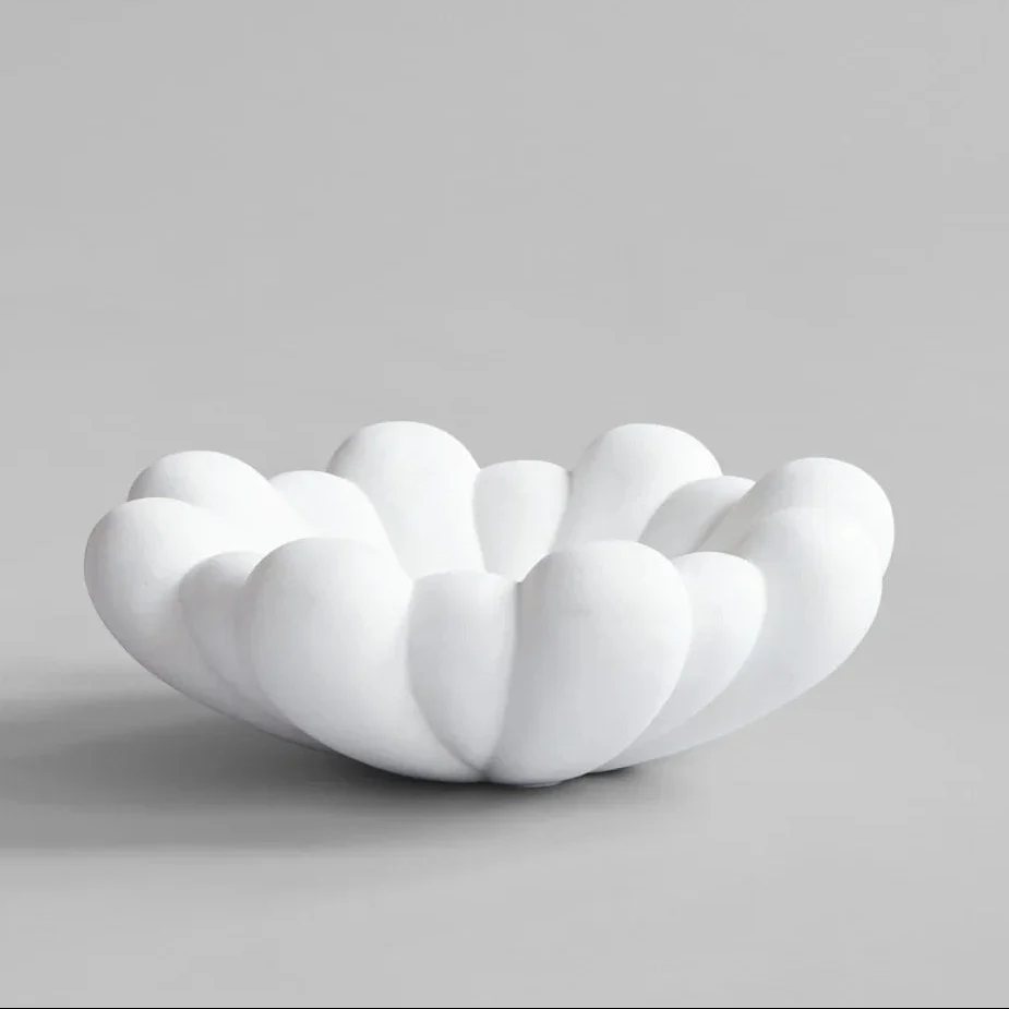 101 COPENHAGEN Bloom Tray Medio, D28.5cm, Bone White