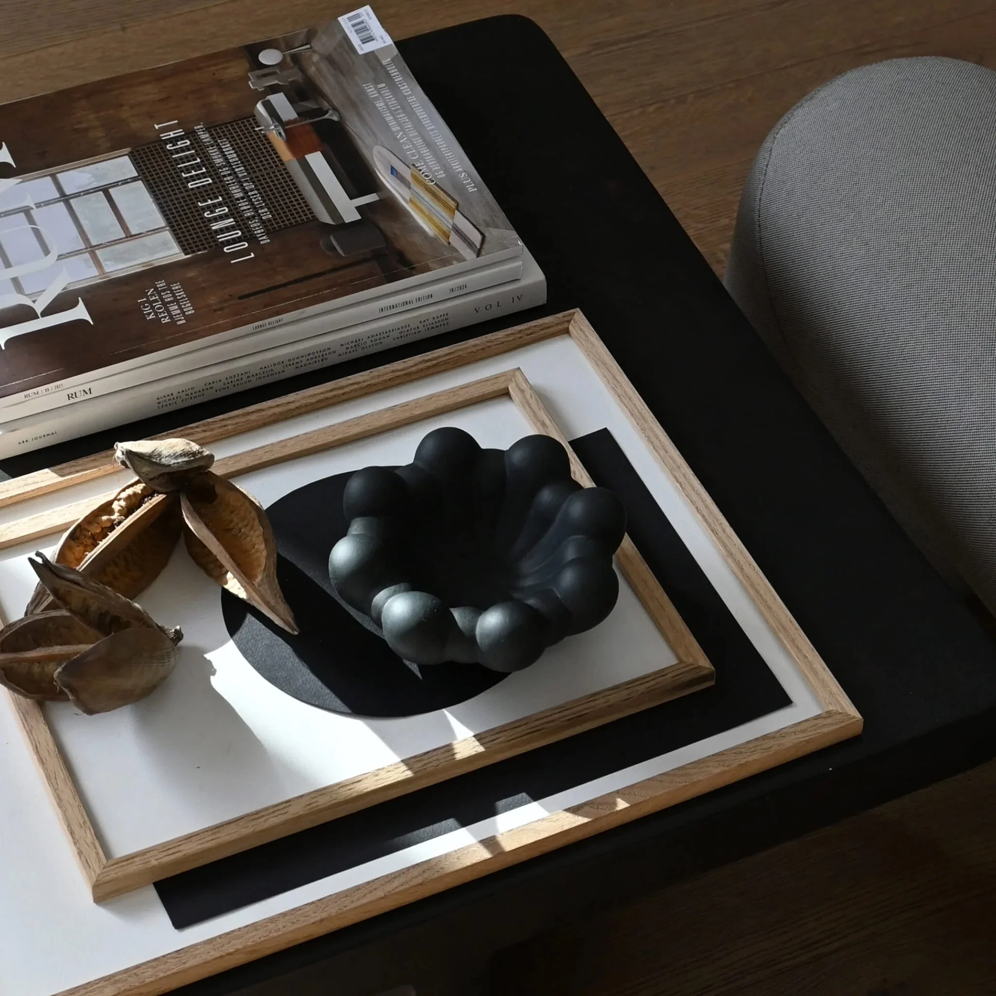 101 COPENHAGEN Bloom Tray Mini, D15.5cm, Black - Image 5