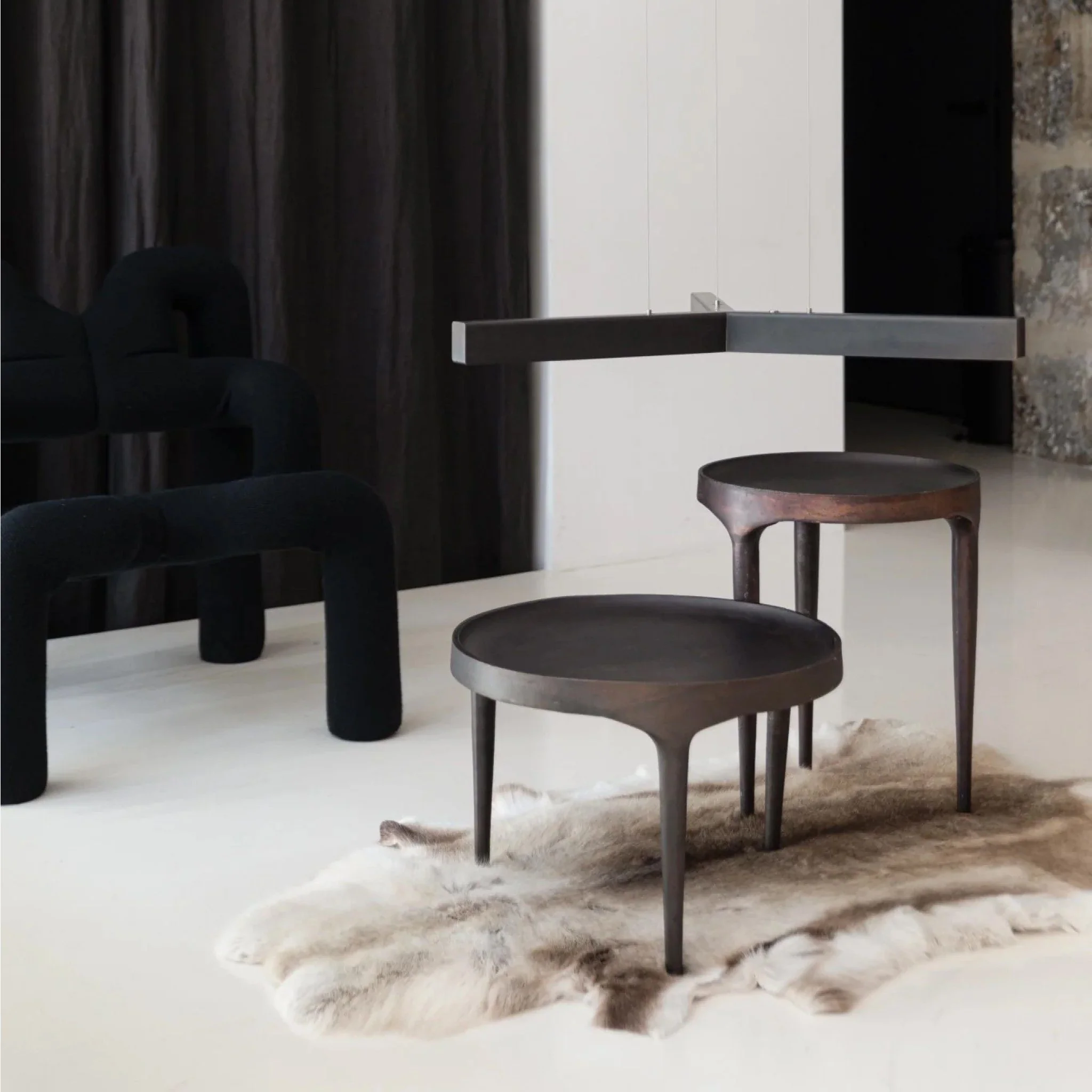 PRE-ORDER │ 101 COPENHAGEN Phantom Table, Tall, H50cm, Burn Antique