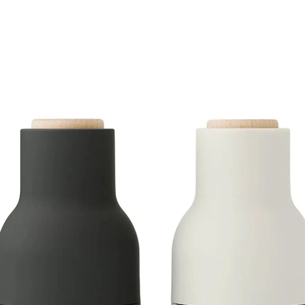AUDO CPH Salt and Pepper Bottle Grinders Set, Small, Ash/Carbon w/ Beech Lid - Image 5