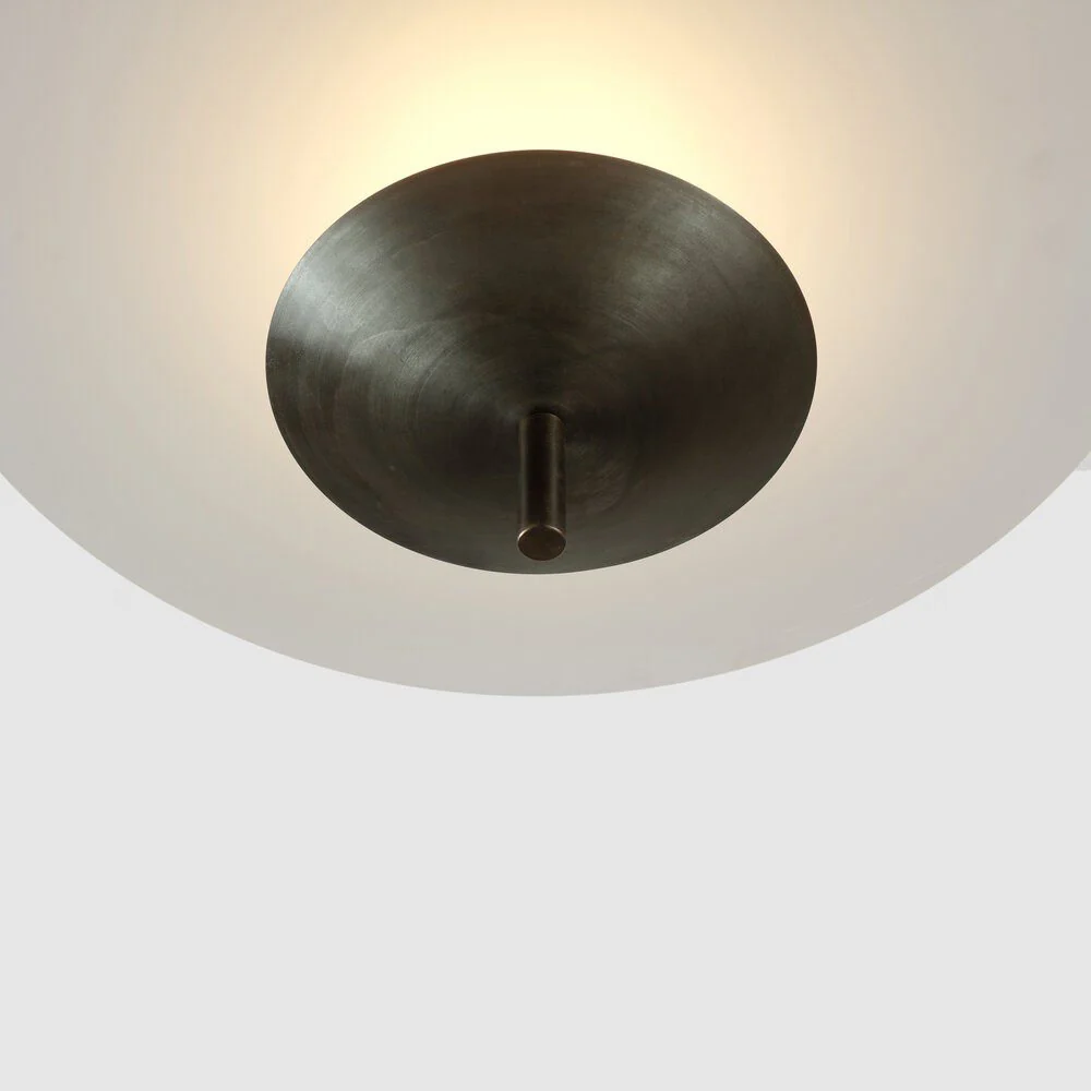PRE-ORDER │ BEN-TOVIM DESIGN Reflector Round Pendant, Bronze Patina - 2 Sizes - Image 2