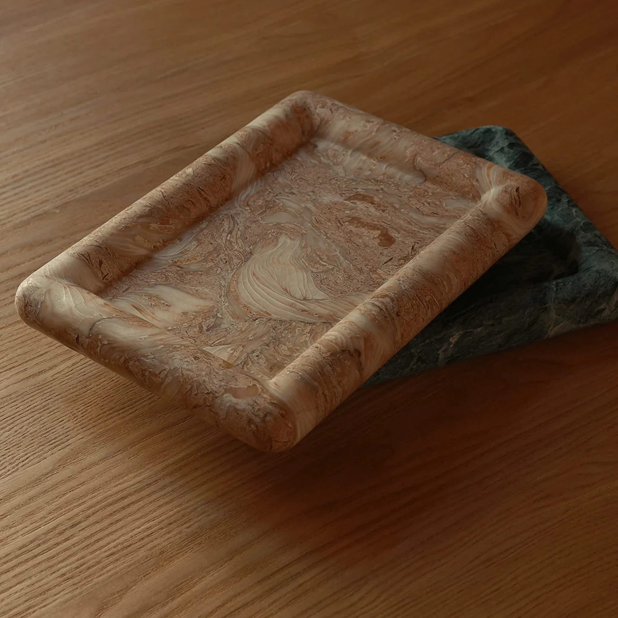 BLACK BLAZE Halo Rectangle Tray, L 25cm, Fossil Pink - Image 3