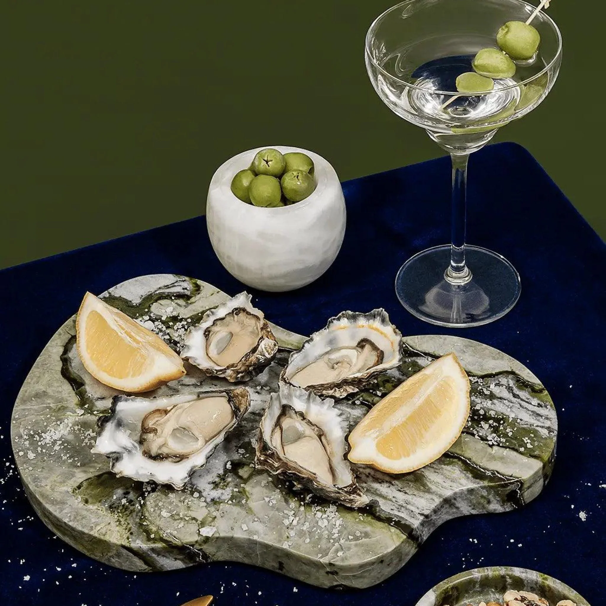 BLACK BLAZE Oasis Marble Serving Platter - Image 2