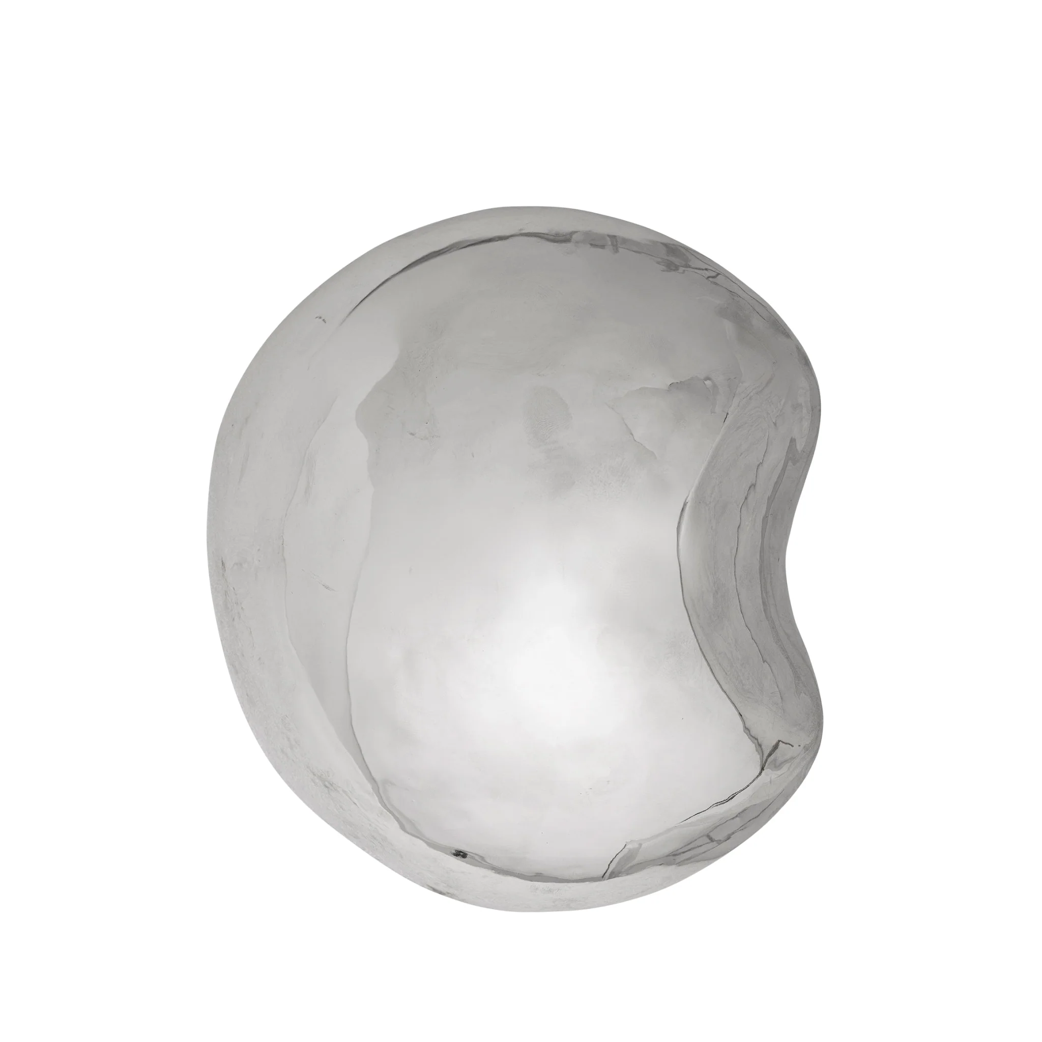 BLOOMINGVILLE Bobby Sculpture Stoneware H18xL21.5cm, Chrome/Silver