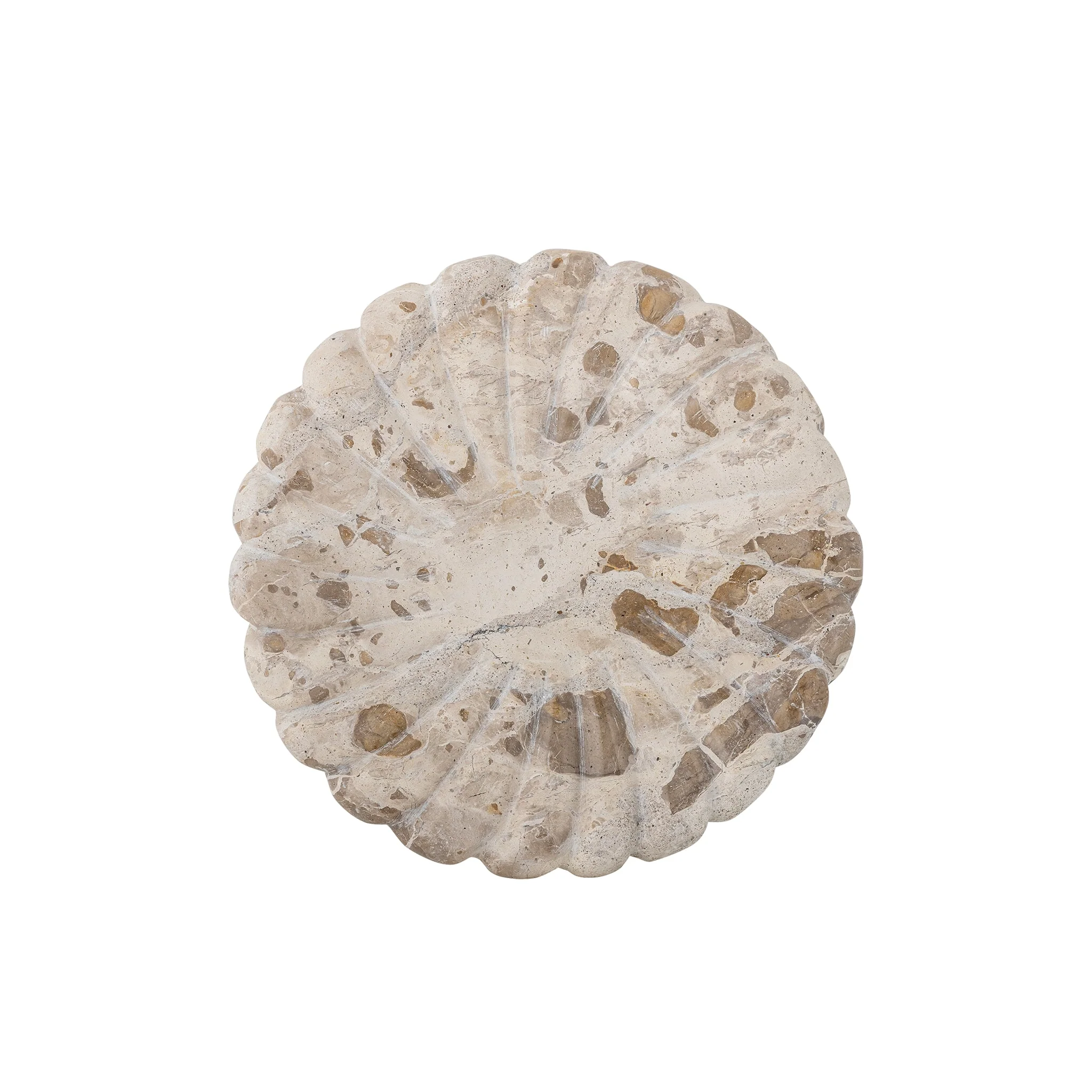 BLOOMINGVILLE Marlie Tray D22.5cm, Marble, Nature