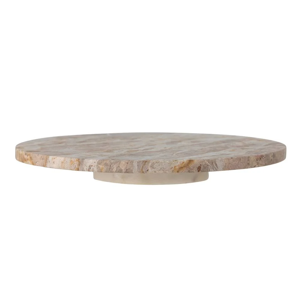 BLOOMINGVILLE Nuni Turntable Tray Marble, Brown, D36 cm
