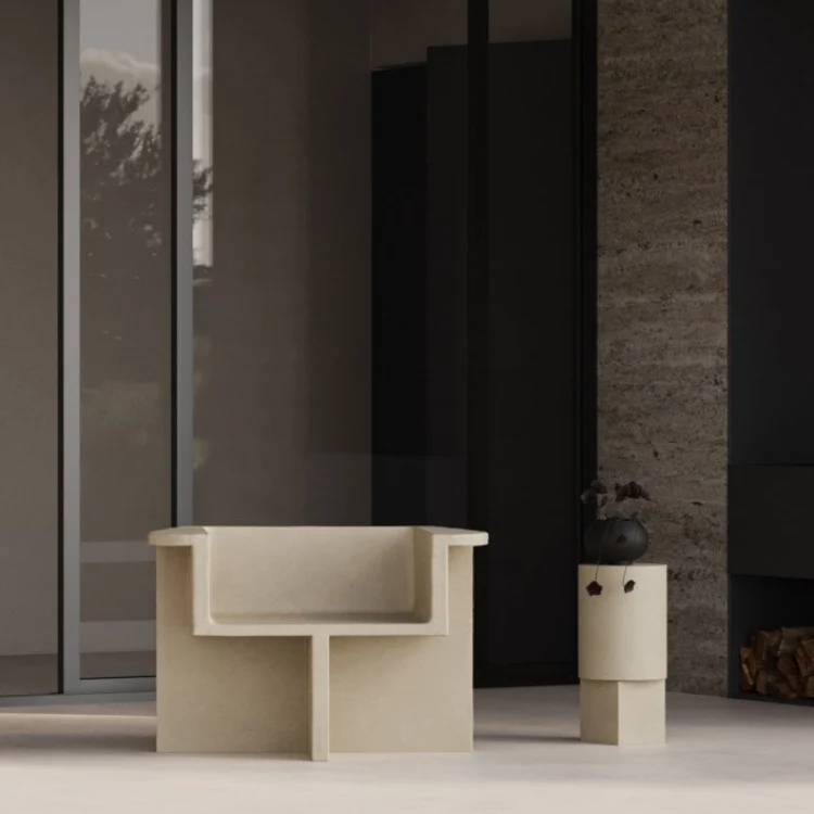 101 COPENHAGEN Brutus Lounge Chair, Sand - Image 2