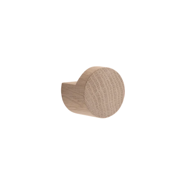 EKTA LIVING Wood Knot Hook, Medium, D3.5cm, Natural Oak