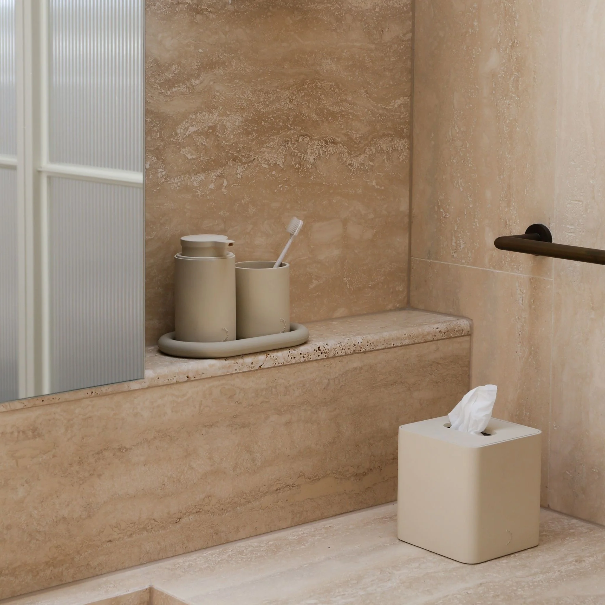 DESIGNSTUFF ARC Soap Dispenser, Sand - Image 7