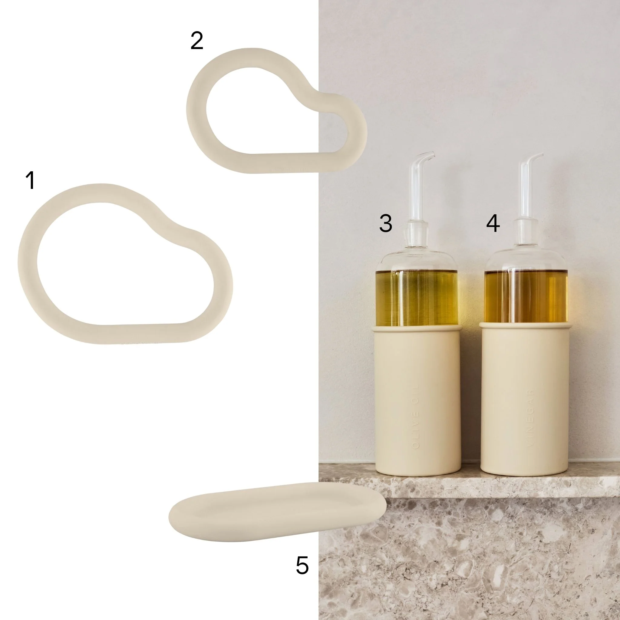 DESIGNSTUFF Bundle Kitchen 3 Sand