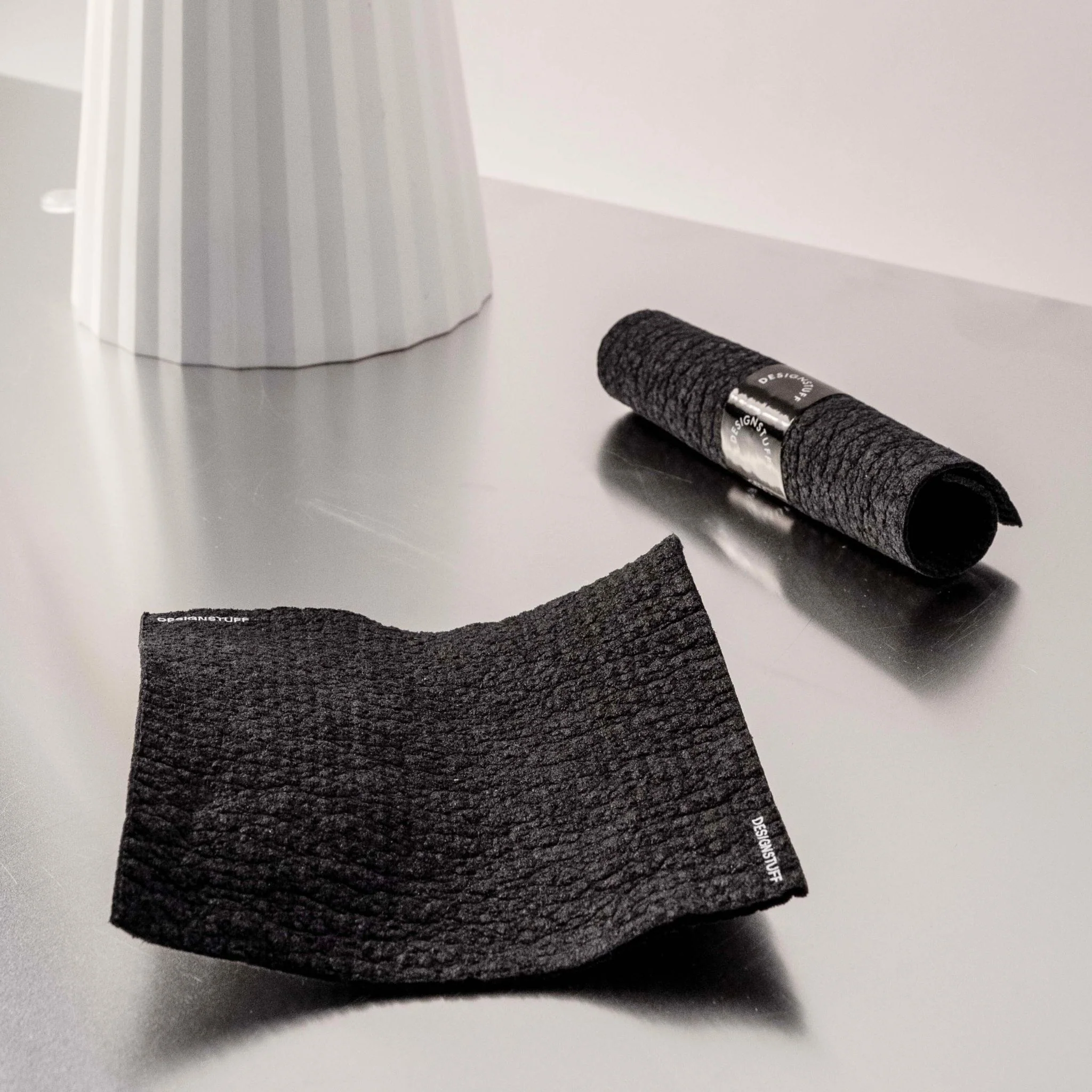DESIGNSTUFF ETTA Compostable Eco Dishcloth, Black (Set of 2) - Image 5