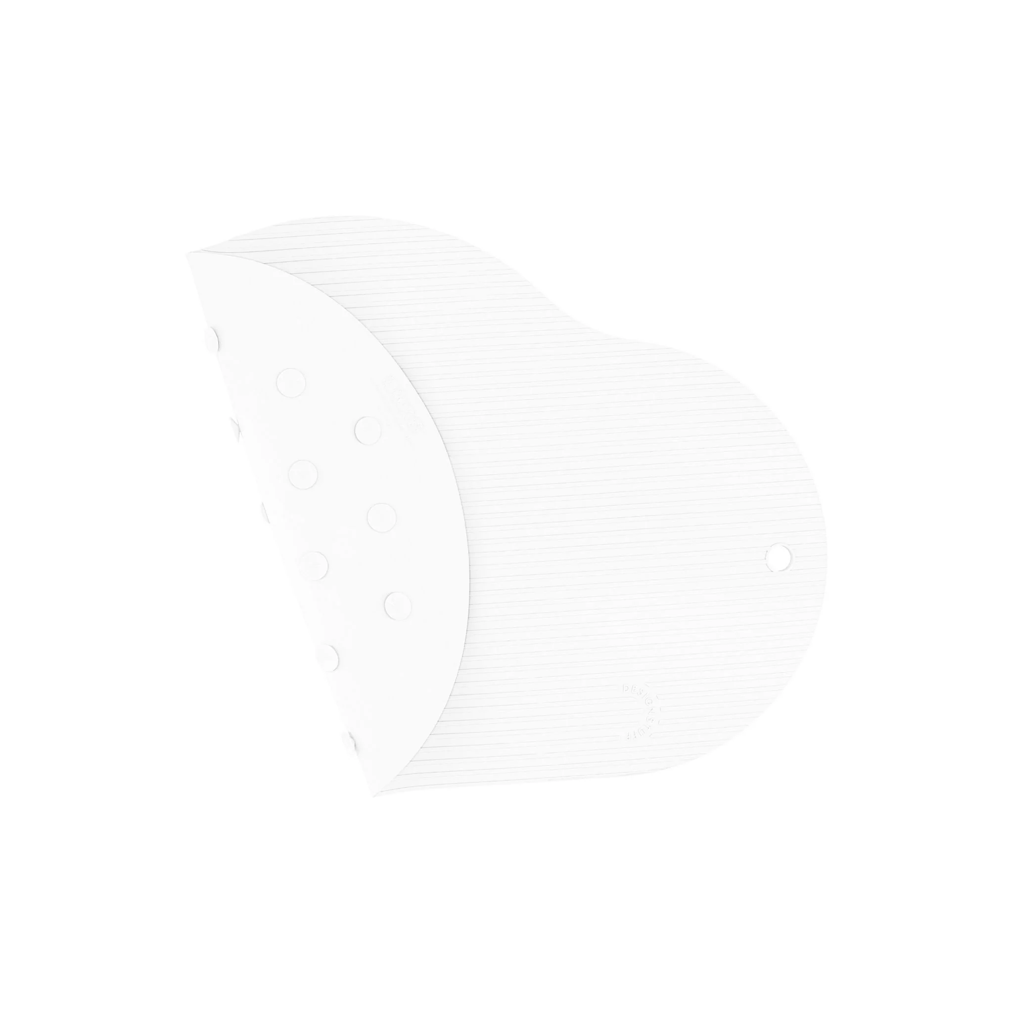 DESIGNSTUFF CURV Silicone Non-Slip Bath Mat, White - Image 5