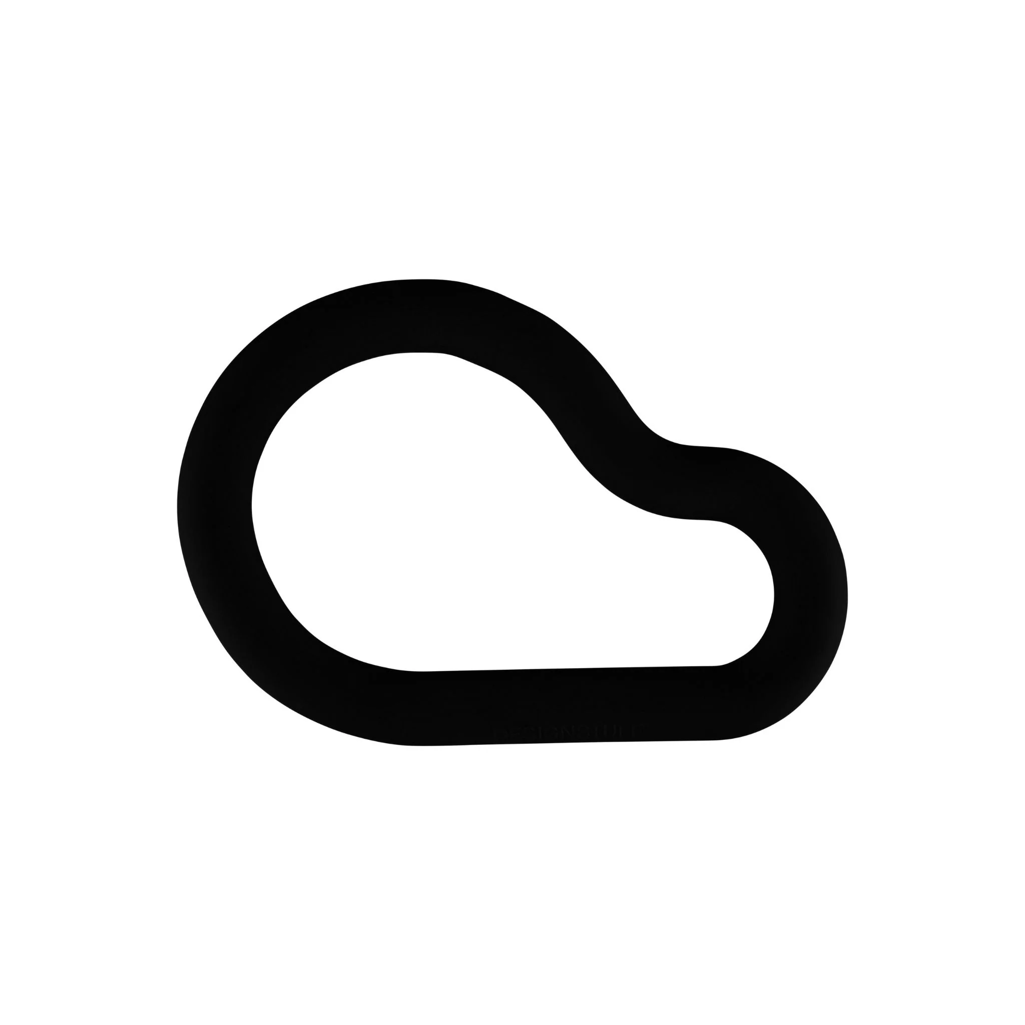 DESIGNSTUFF RUND Curve Silicone Trivet, Black - Image 2