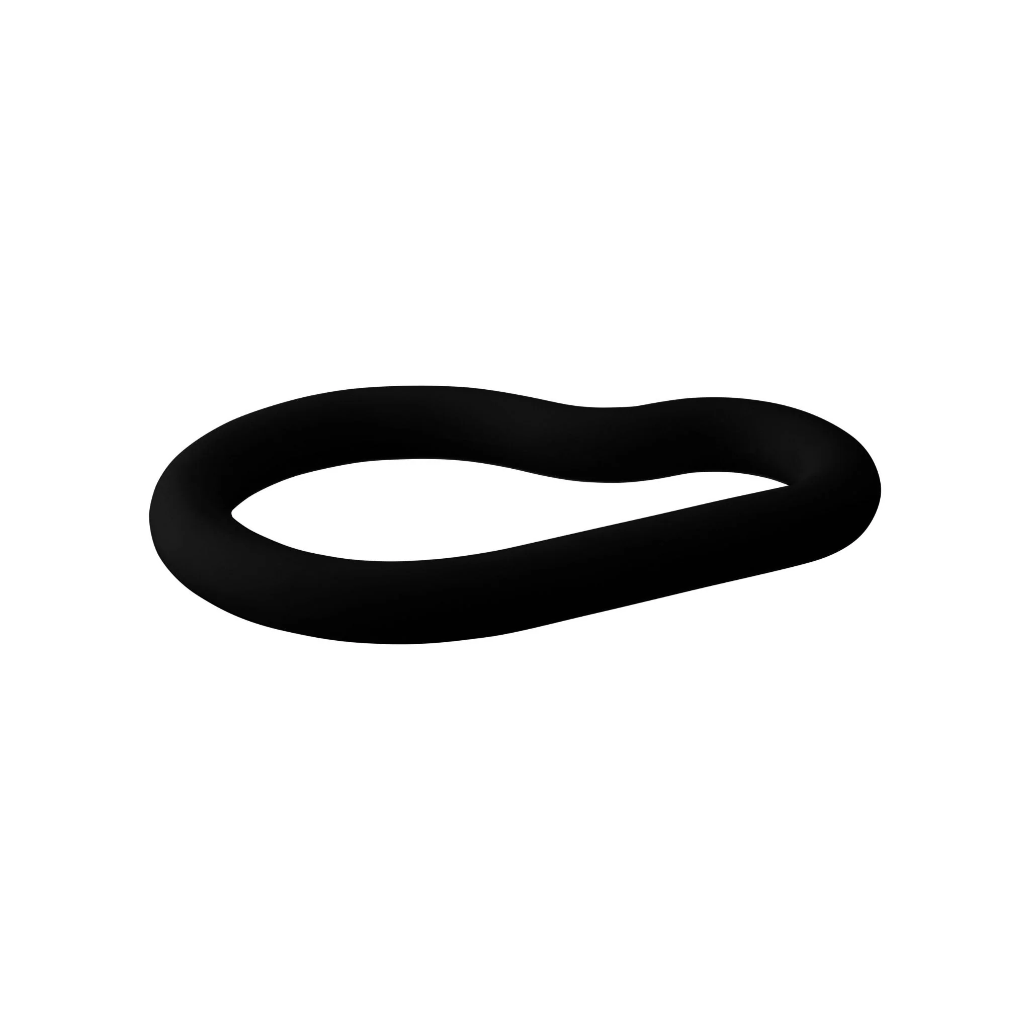 DESIGNSTUFF RUND Curve Silicone Trivet, Black - Image 4