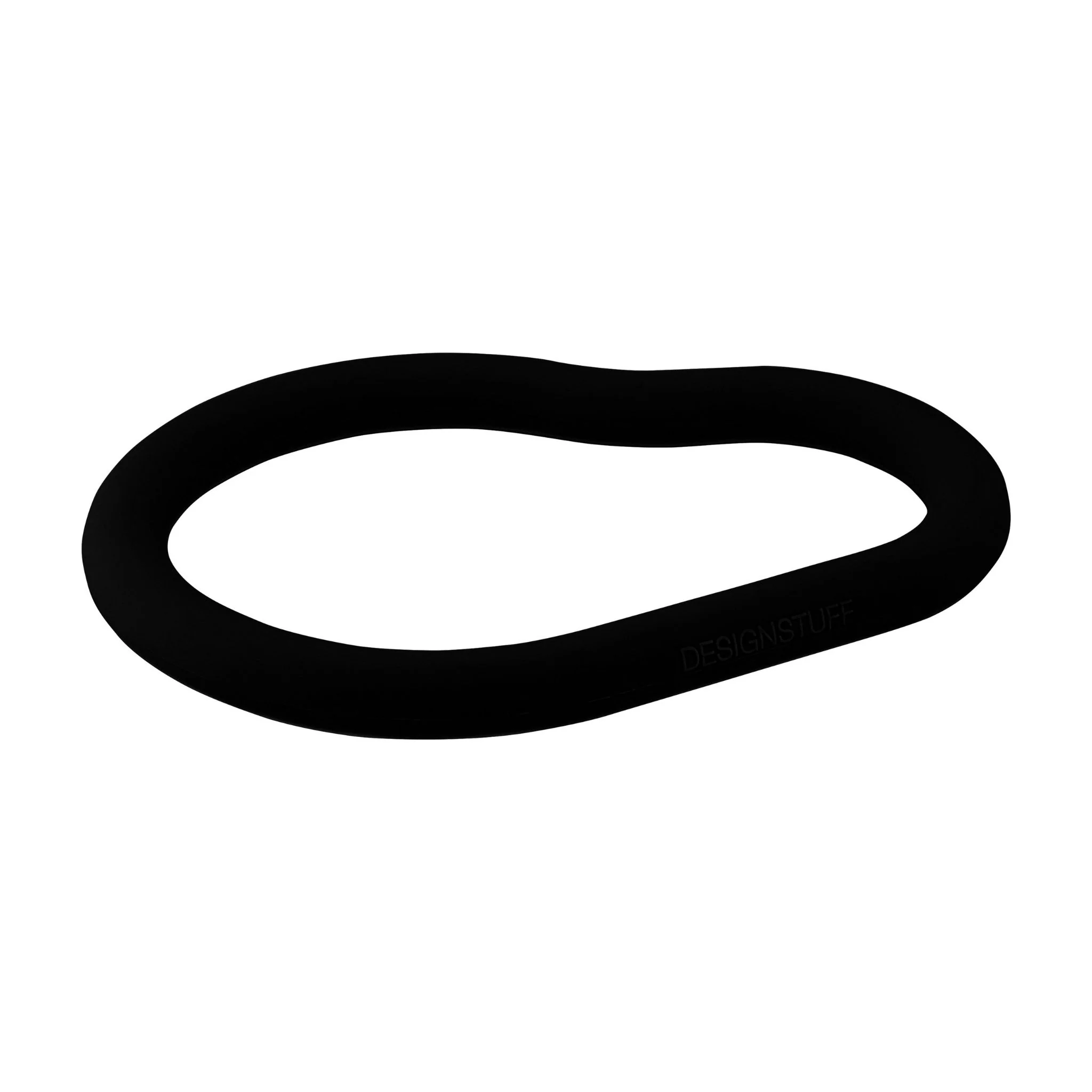 DESIGNSTUFF RUND Curve Silicone Trivet L, Black - Image 4
