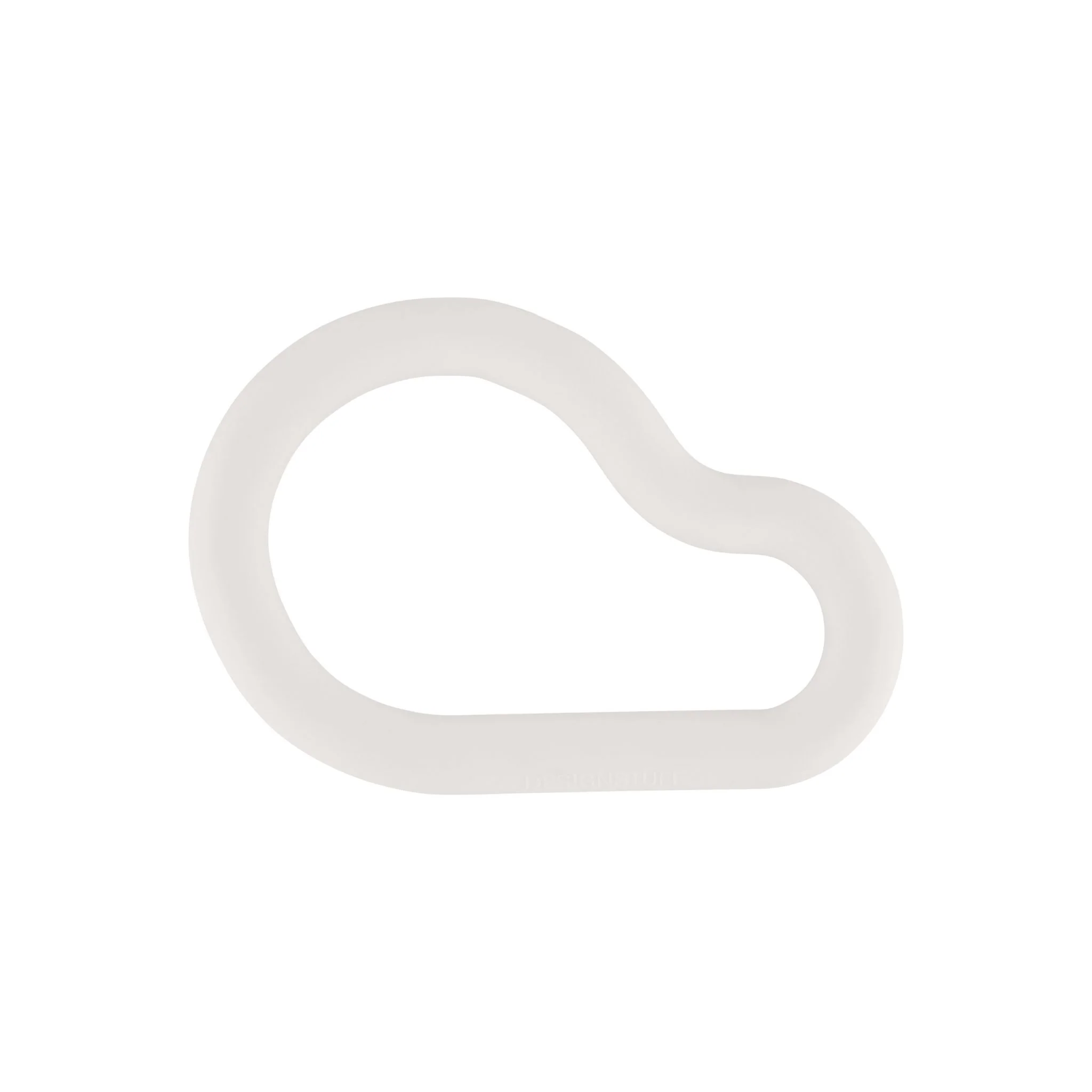 DESIGNSTUFF RUND Curve Silicone Trivet, Chalk - Image 2