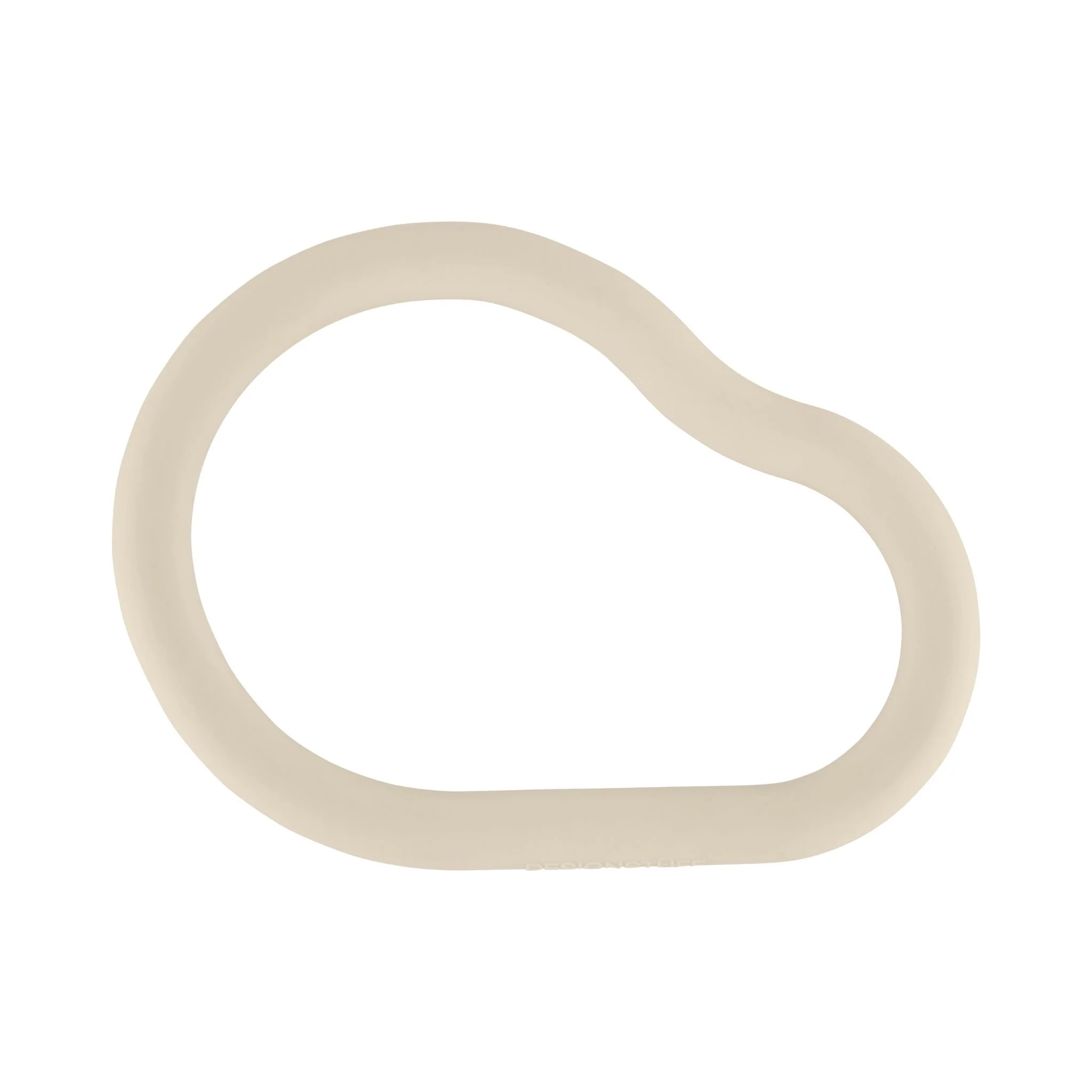 DESIGNSTUFF RUND Curve Silicone Trivet L, Sand - Image 2
