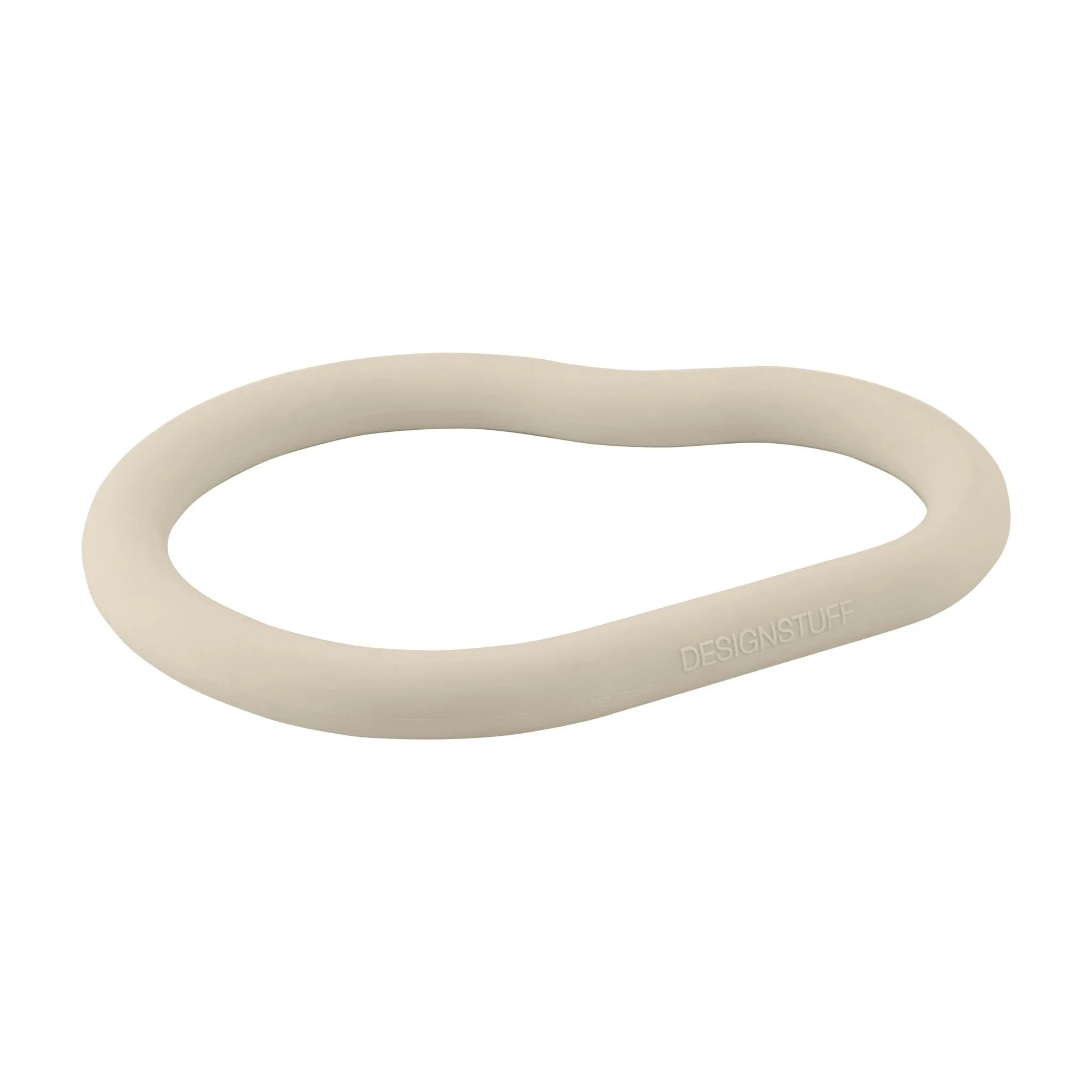 DESIGNSTUFF RUND Curve Silicone Trivet L, Sand - Image 5