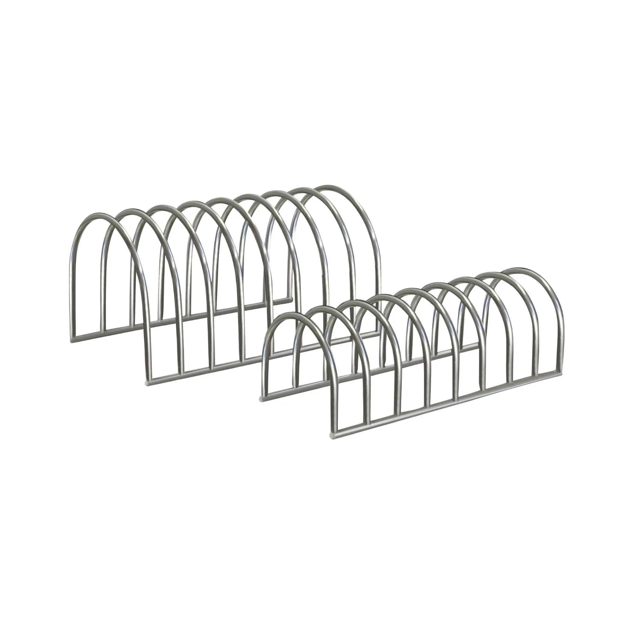 DESIGNSTUFF DRIP Dish Drainer, Brushed Steel (Set of 2) - Image 5