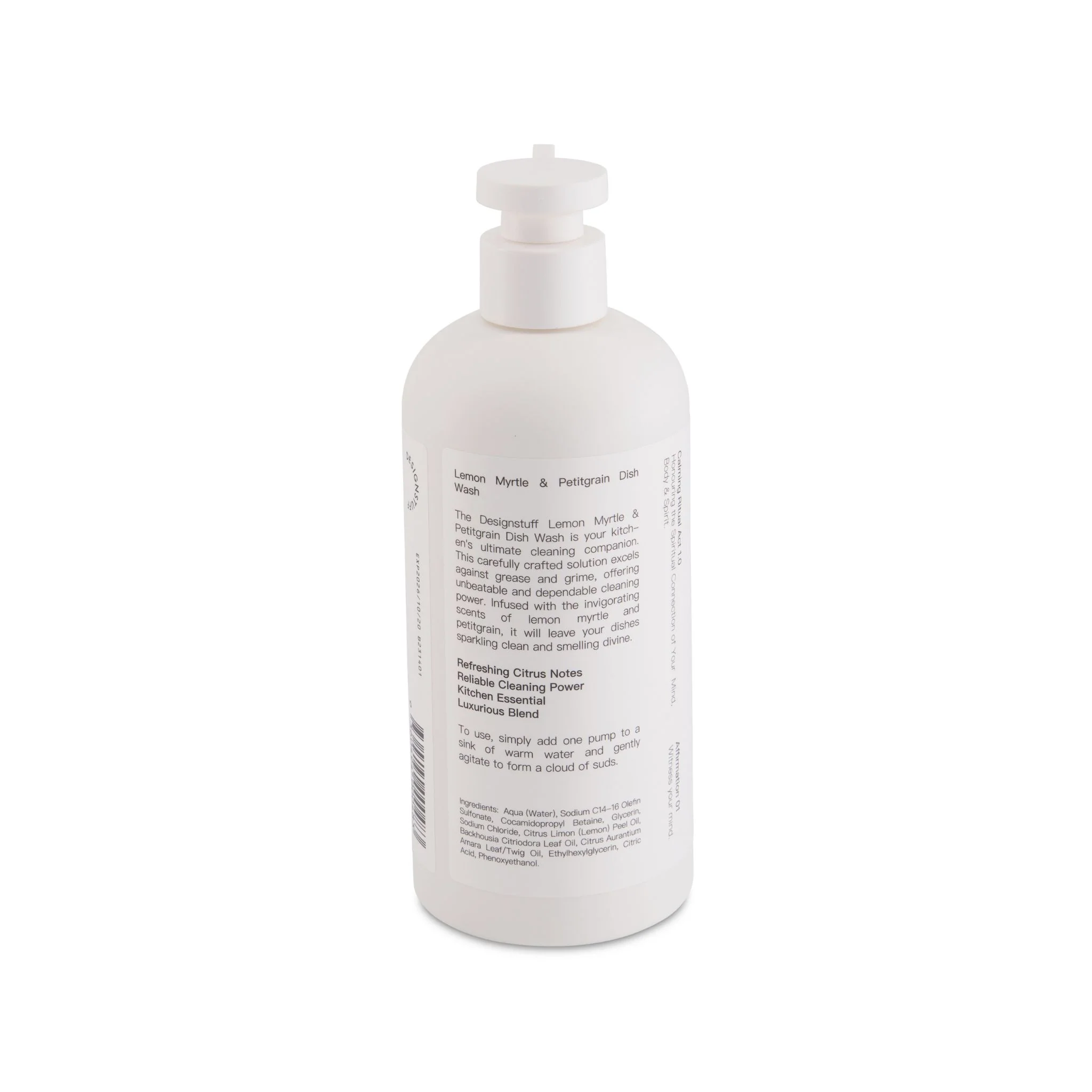 DESIGNSTUFF Dish Wash, Lemon Myrtle & Petitgrain, 500mL - Image 4