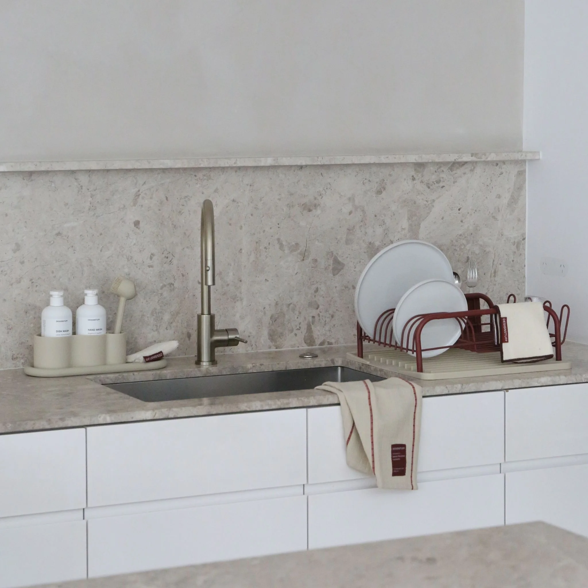 DESIGNSTUFF DRIP Sink Mat, Sand - Image 8