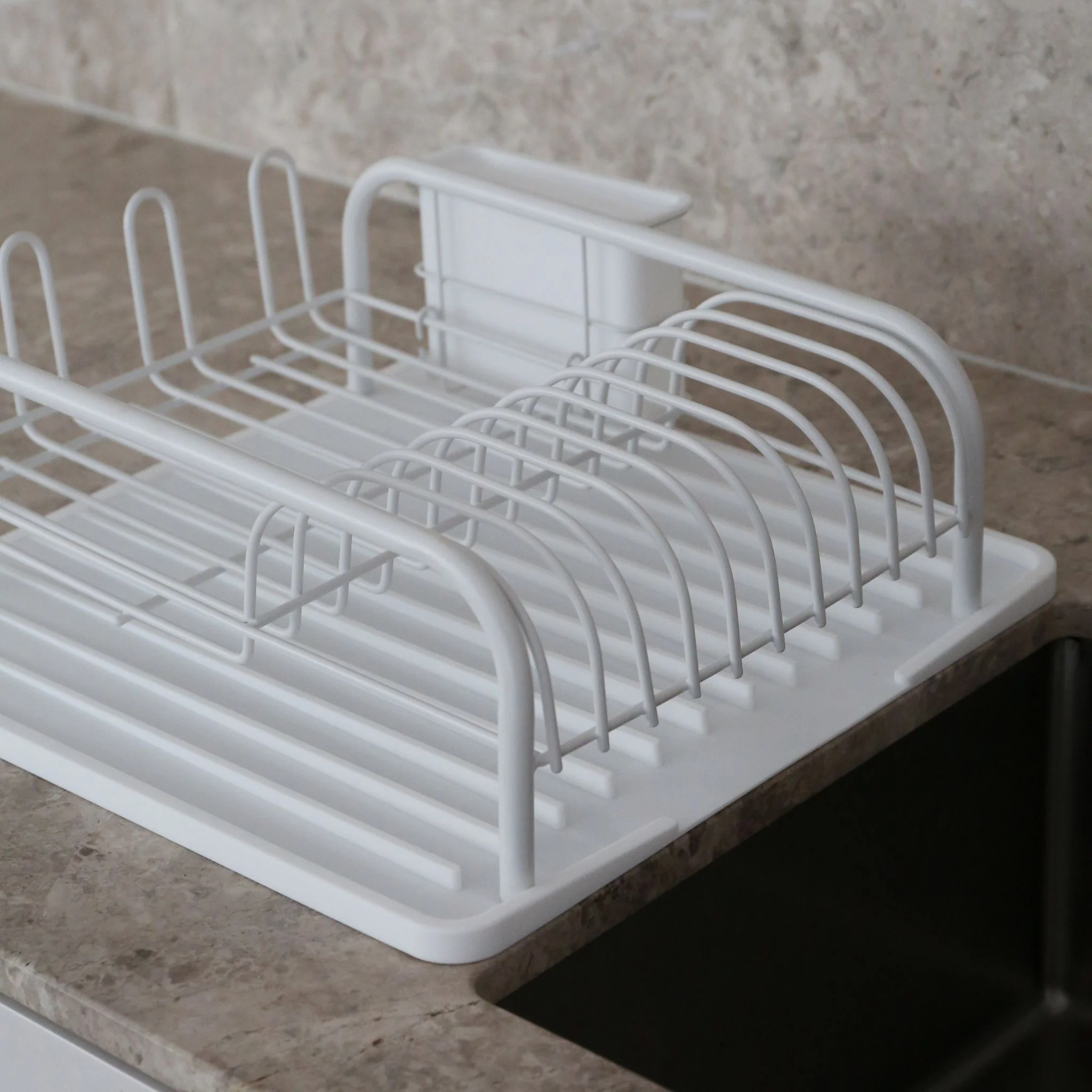 DESIGNSTUFF DRIP Sink Mat, White - Image 3