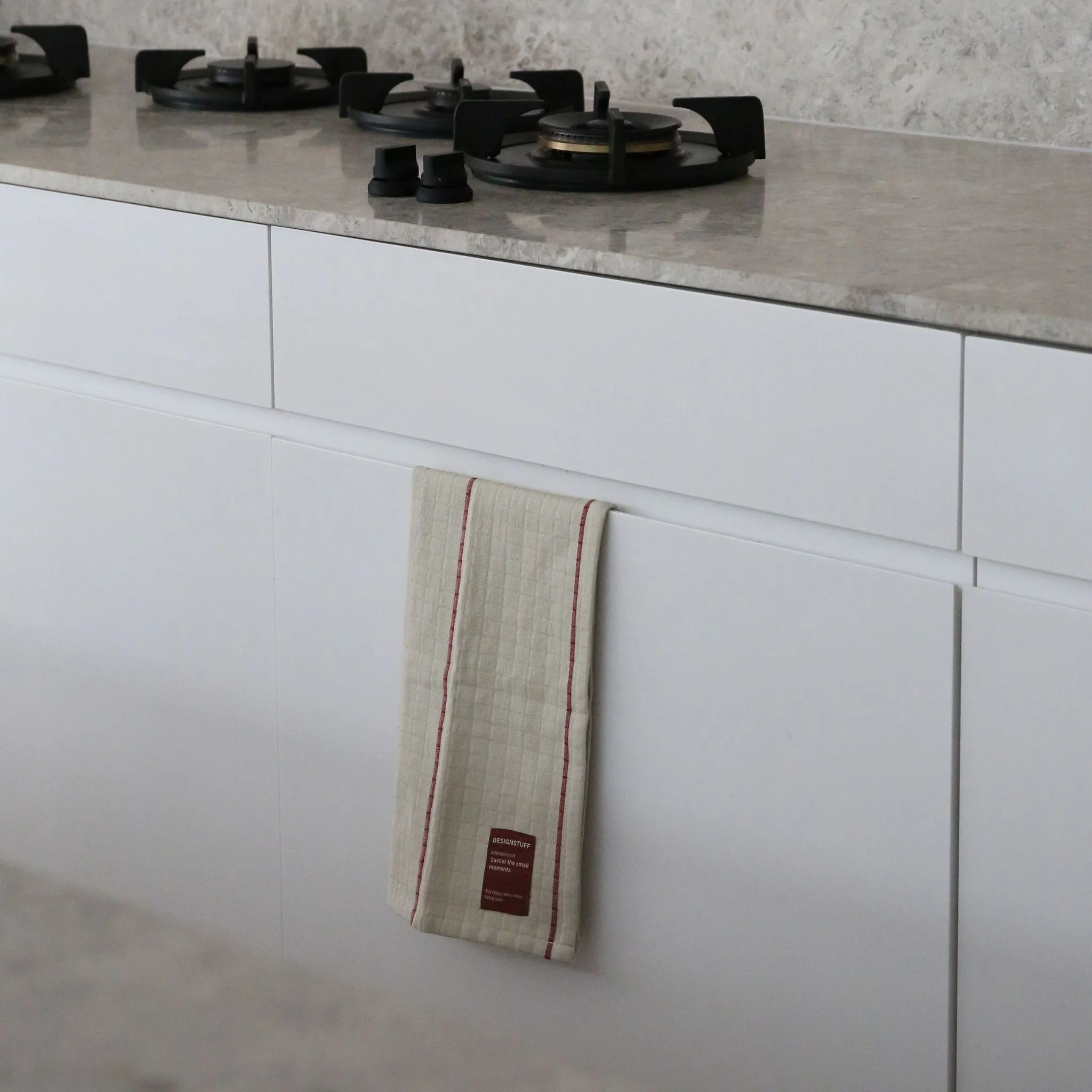 PRE-ORDER │ DESIGNSTUFF ETTA Muslin Tea Towel Line, Brick/Sand - Image 3
