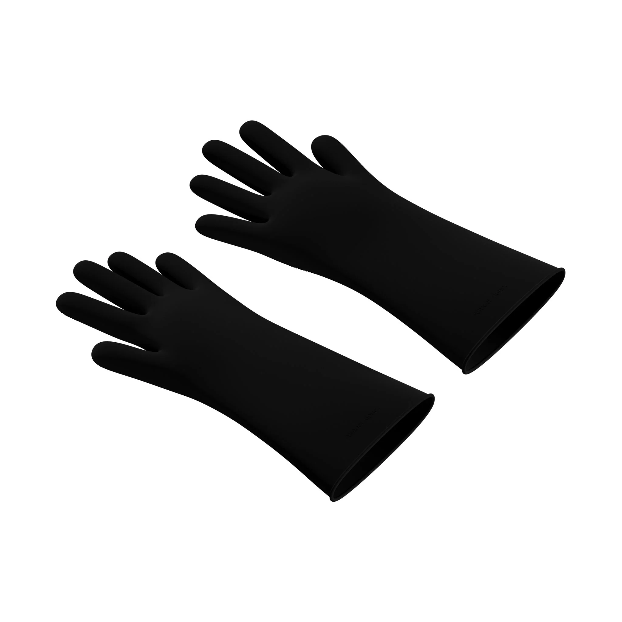 DESIGNSTUFF ETTA Silicone Dish Gloves, Size S/M,  Black - Image 3