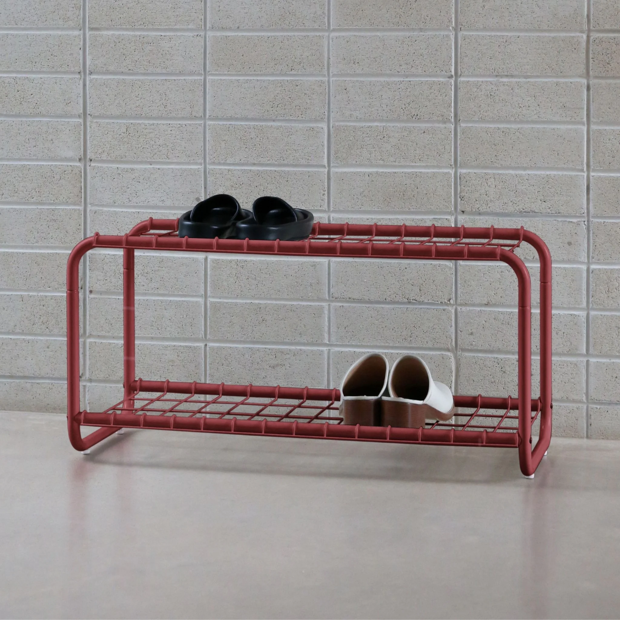 DESIGNSTUFF FORMA Shoe Rack, Brick - Image 3