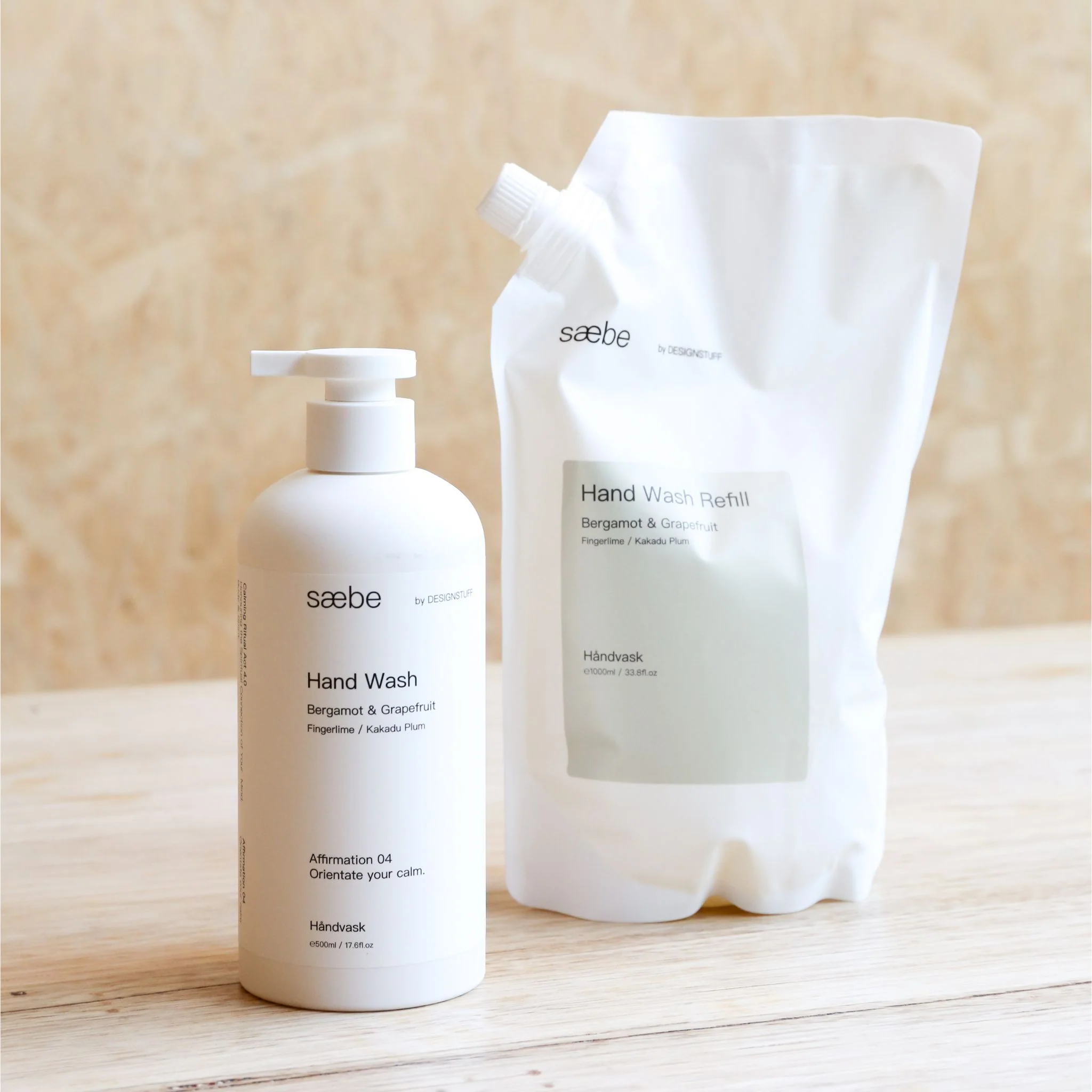 DESIGNSTUFF Hand Wash Refill, Bergamot & Grapefruit, 1L - Image 3