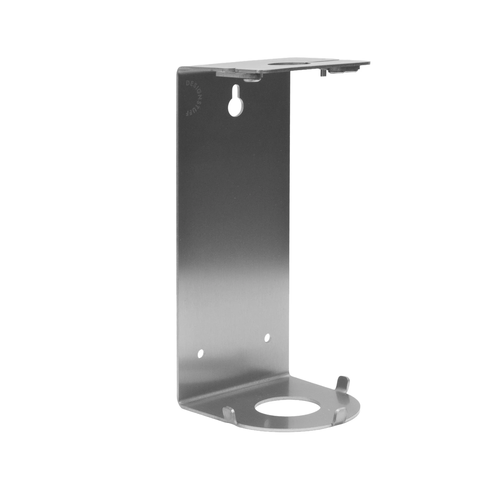 DESIGNSTUFF Lockable Soap Dispenser Holder, Single 500ml, Brushed Steel - Image 2