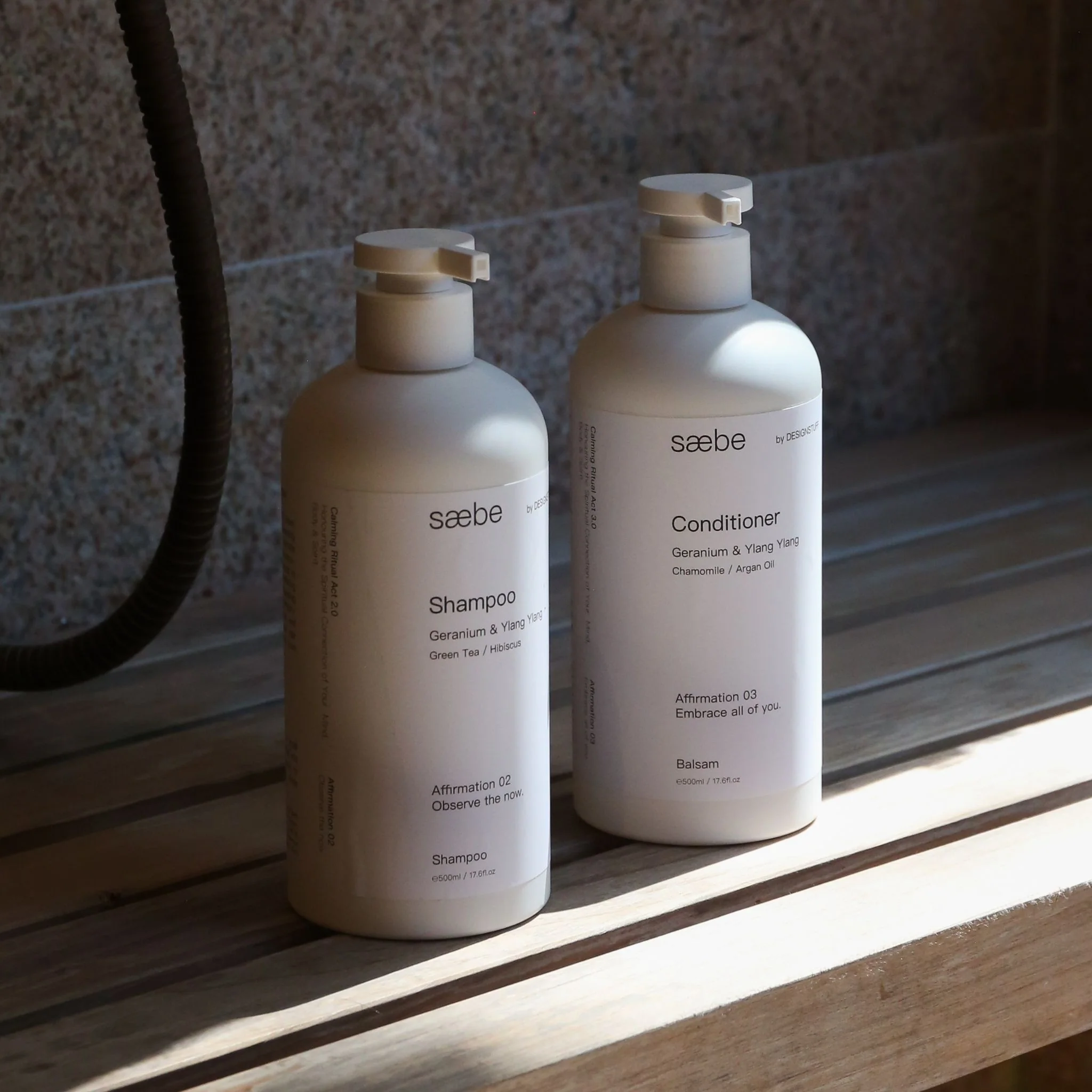 DESIGNSTUFF Saebe Conditioner, Chamomile & Argan Oil, 500mL - Image 7