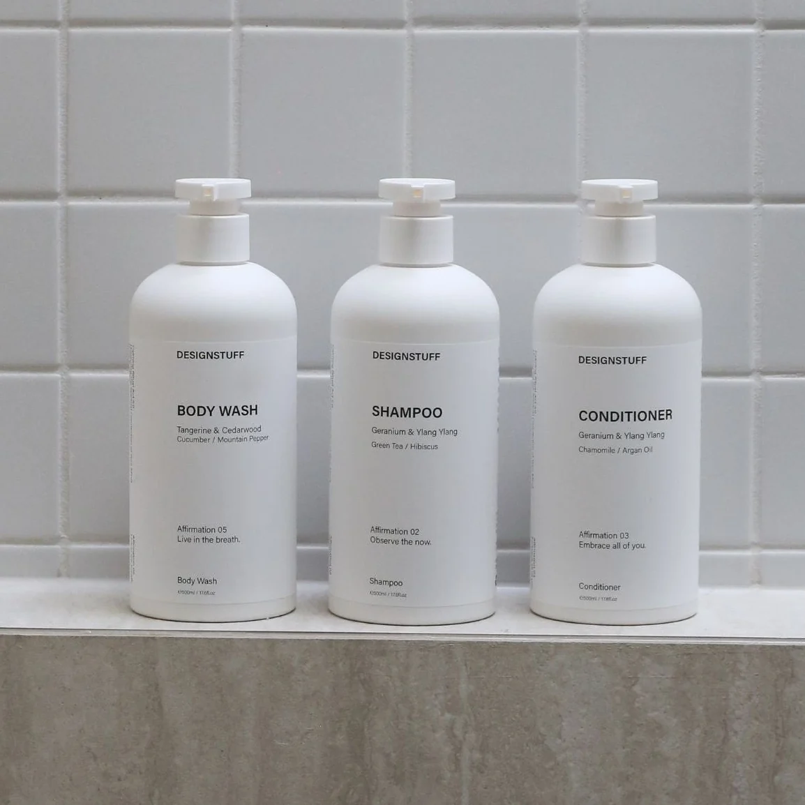 DESIGNSTUFF Shampoo, Geranium & Ylang Ylang, 500mL - Image 7