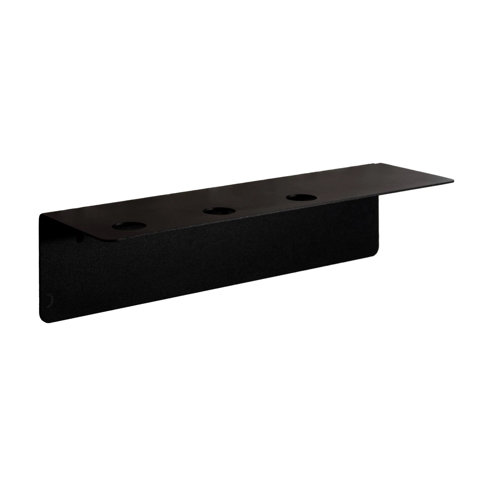 DESIGNSTUFF Shelf w/ Triple Soap Dispenser Holder, L40 cm, Black