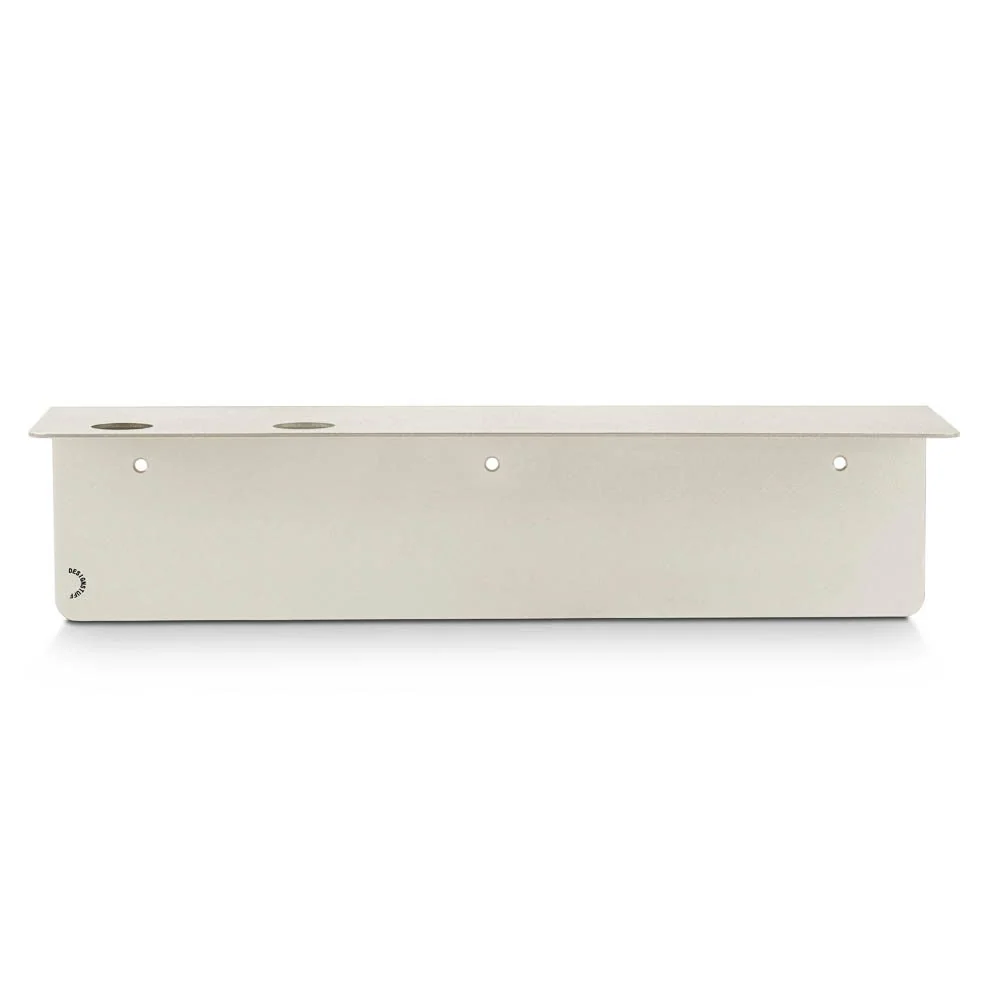 DESIGNSTUFF Shelf w/ Dual Soap Dispenser Holder, L40 cm, Sand - Image 7
