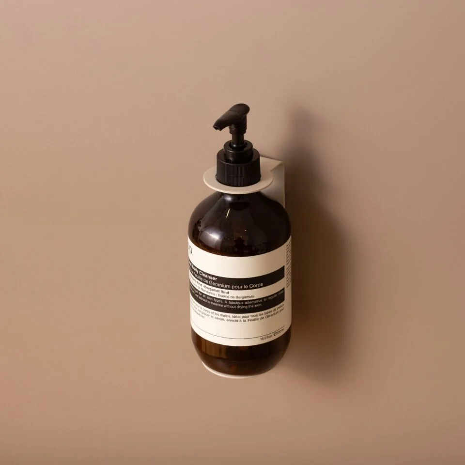 DESIGNSTUFF Single Soap Dispenser Holder, Sand - Image 7