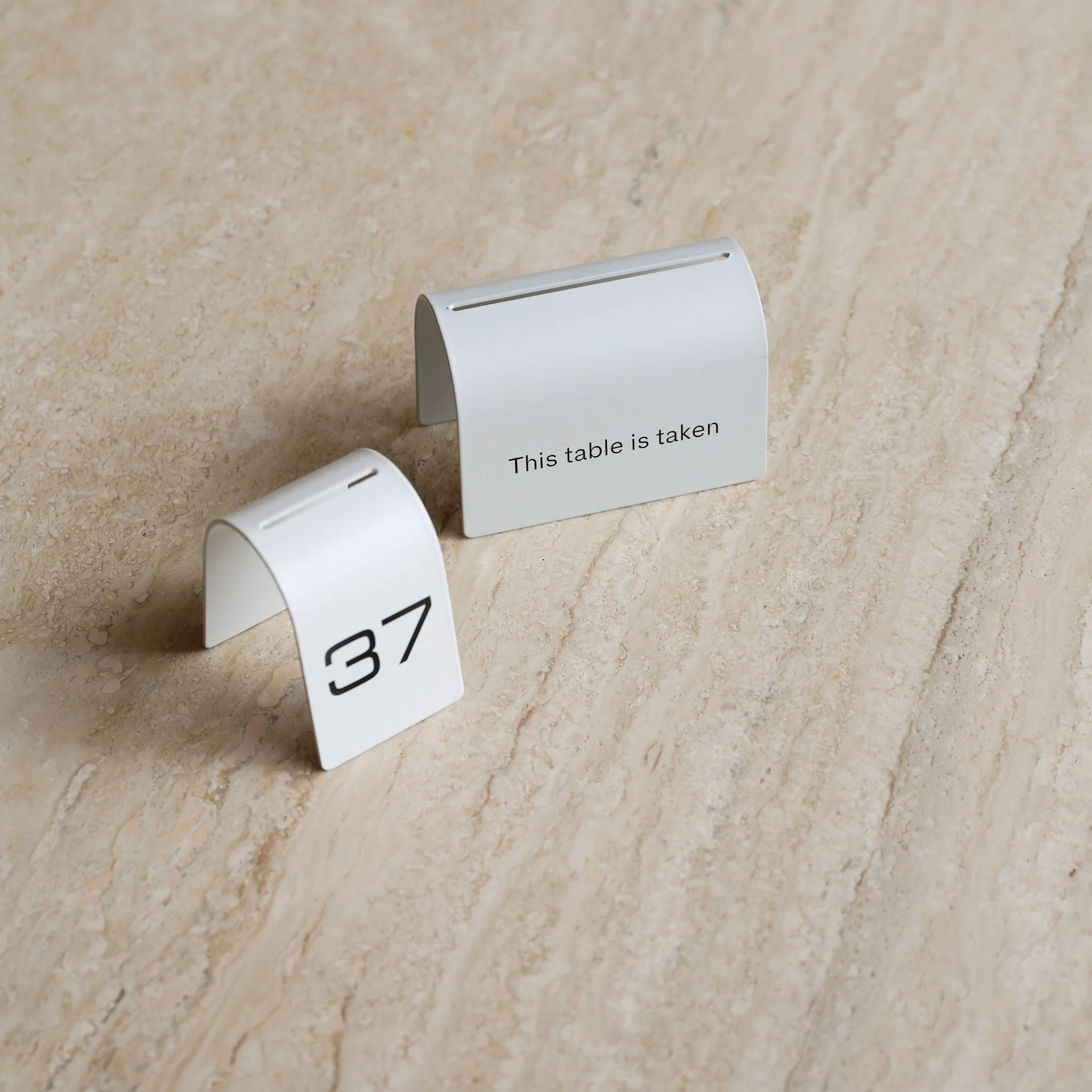 DESIGNSTUFF Table Signage, Numbers 31-40, White - Image 2