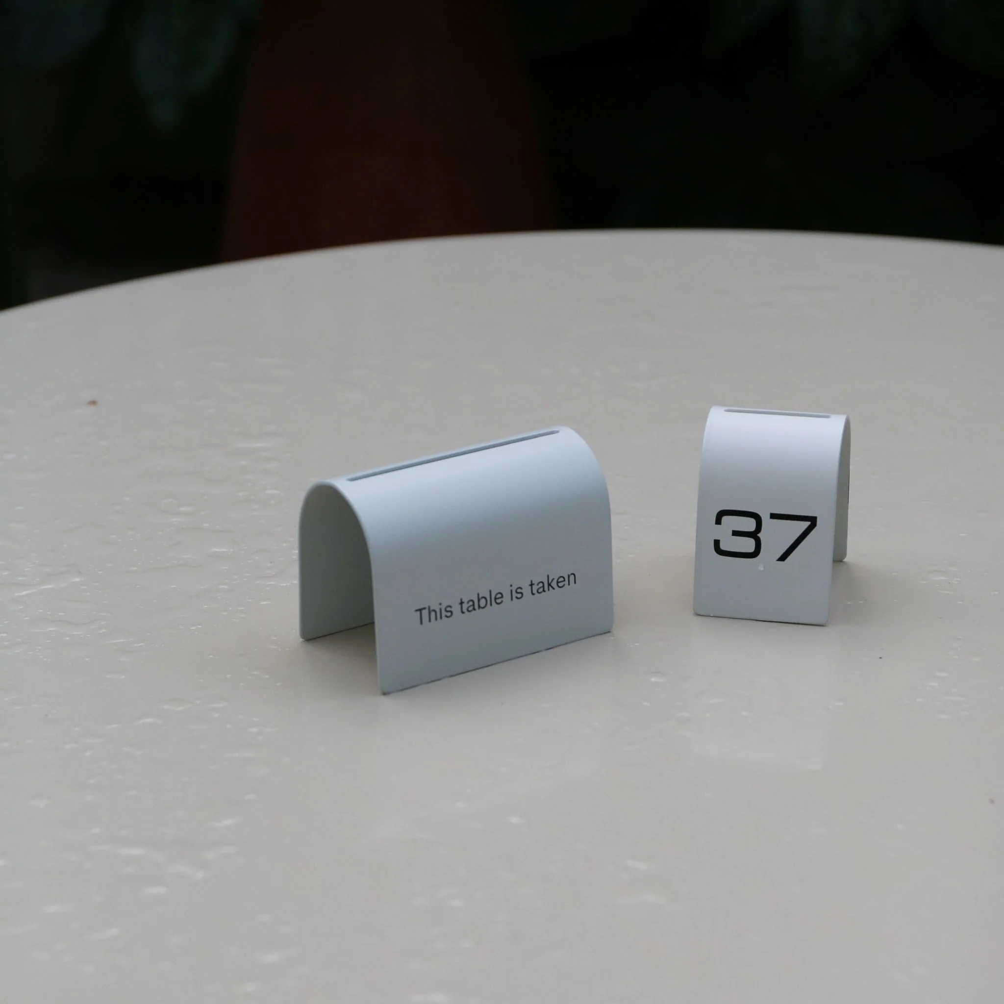 DESIGNSTUFF Table Signage, Numbers 31-40, White - Image 5