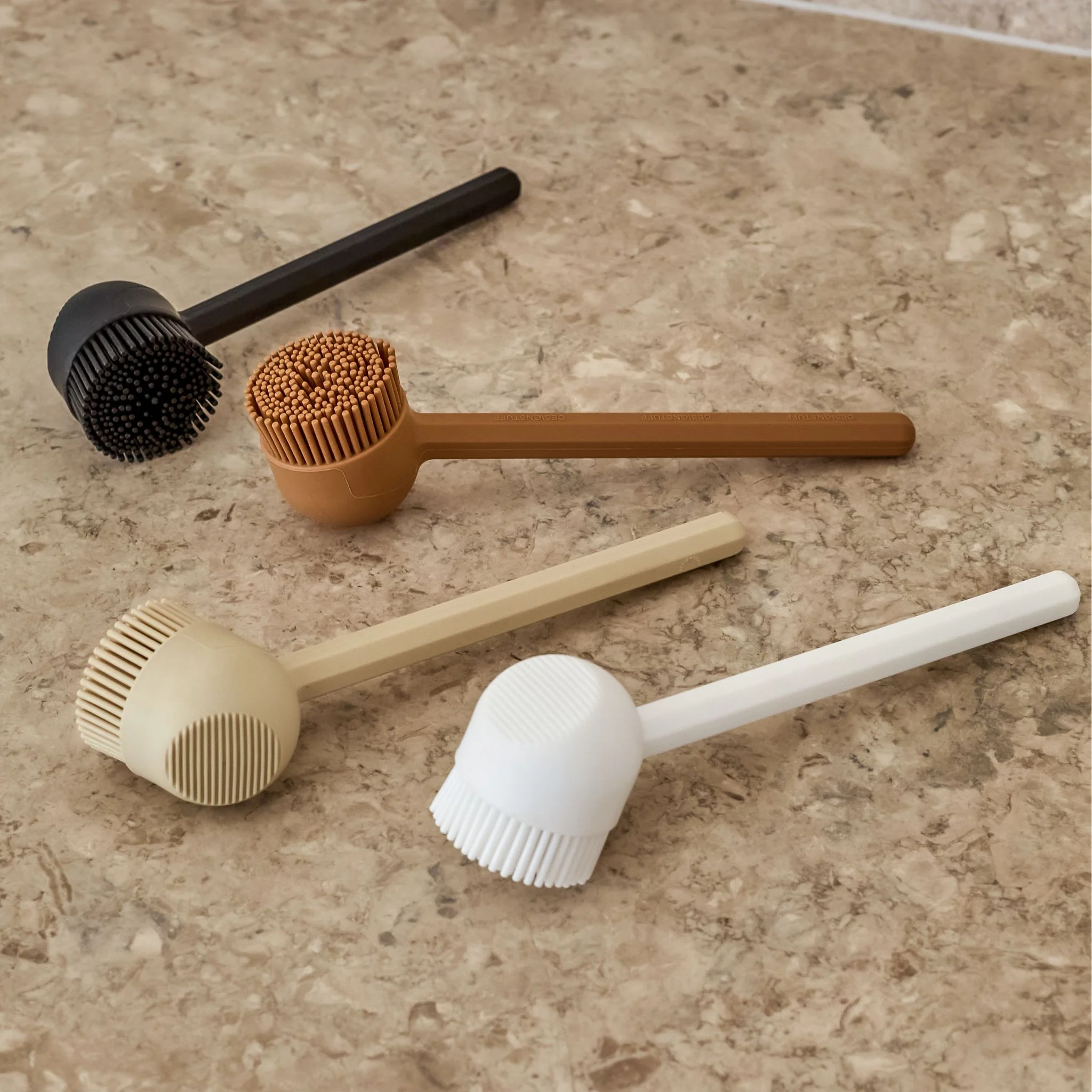 DESIGNSTUFF VANA Dish Brush, Silicone, Sand - Image 8