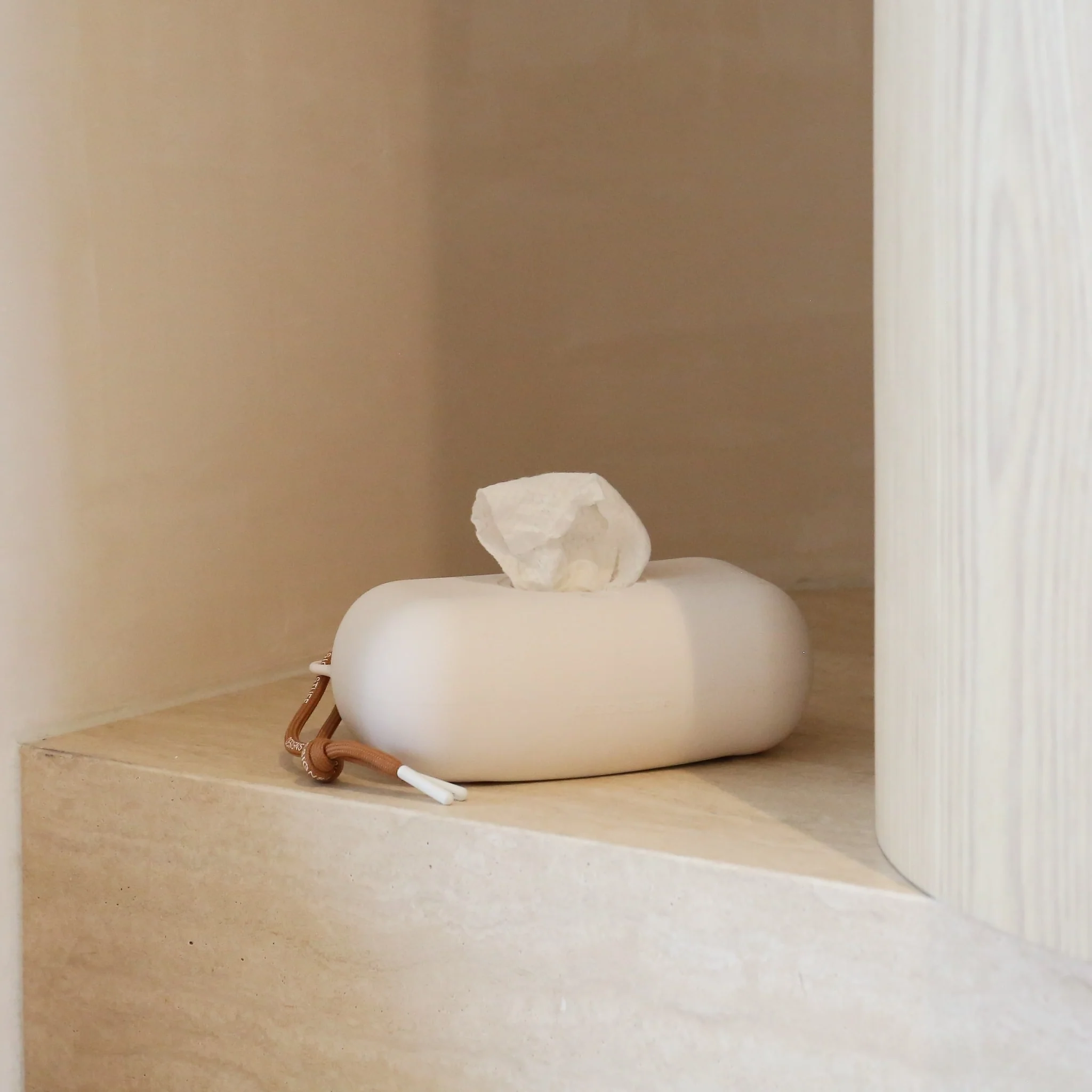 DESIGNSTUFF CUBI Wet Wipes Cover, Chalk