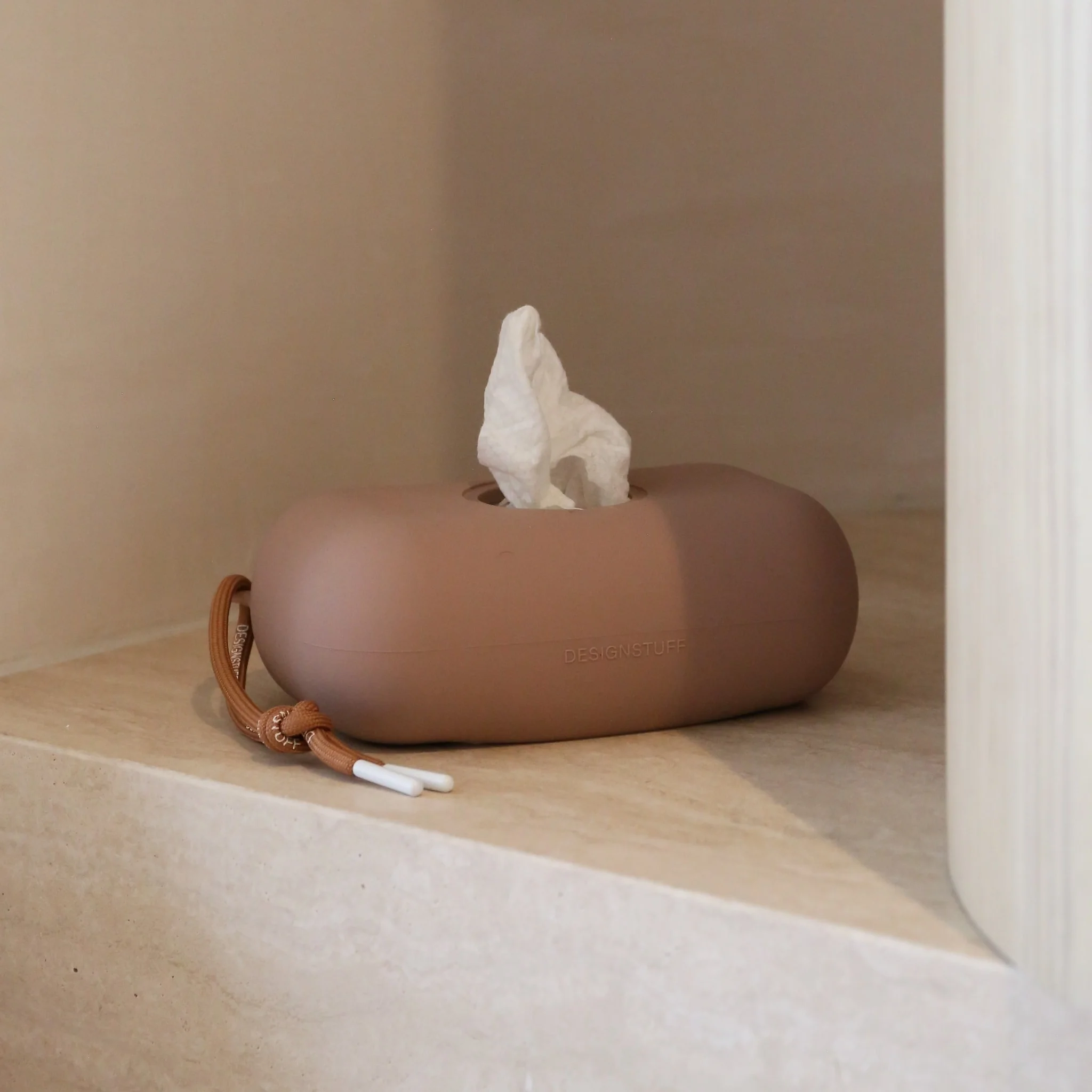 DESIGNSTUFF CUBI Wet Wipes Cover, Clay