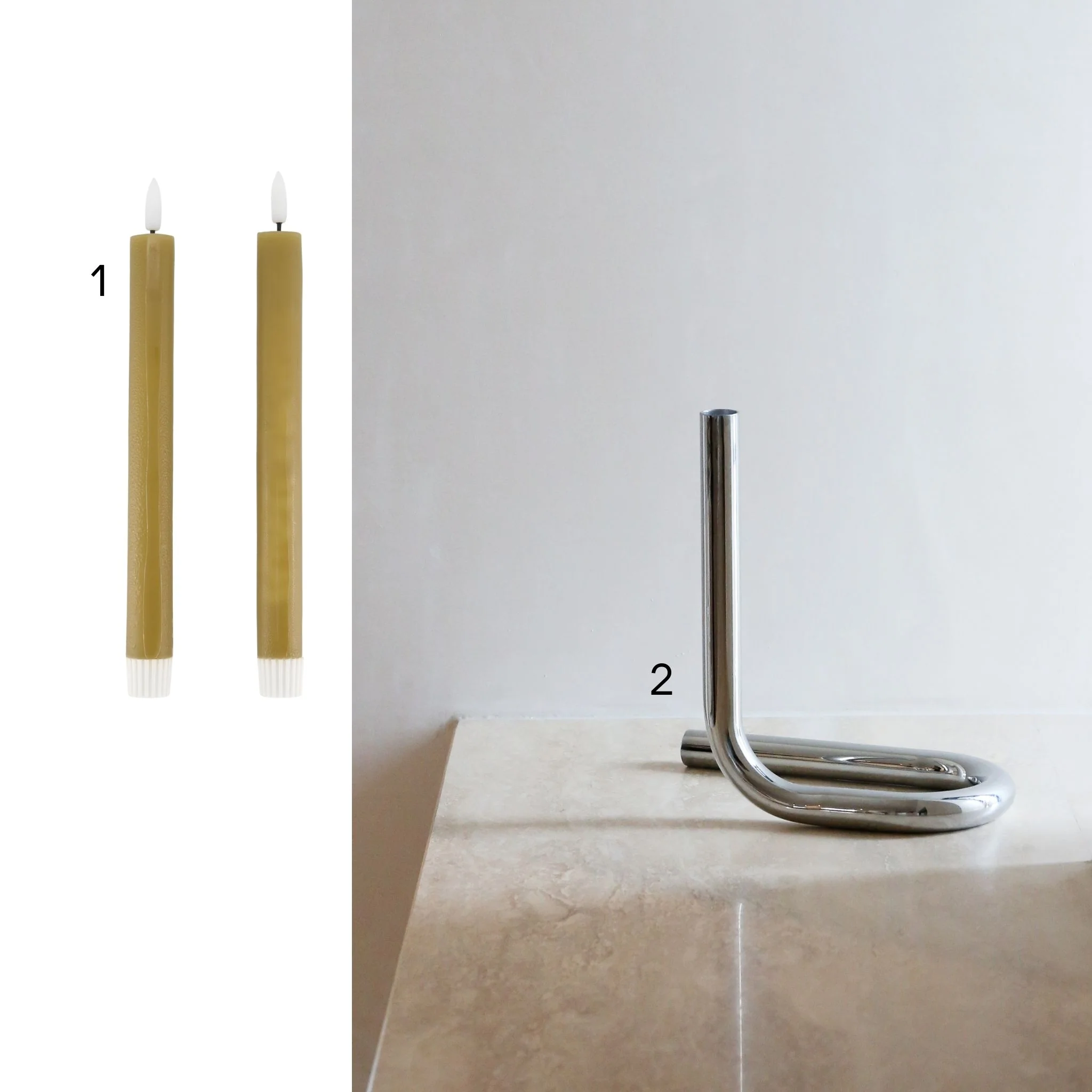 DESIGNSTUFF Bundle Decor 1, Chrome