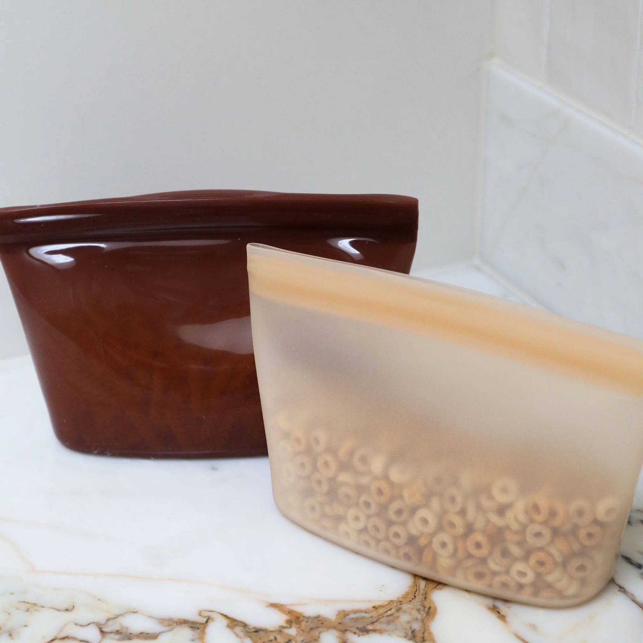 ENKEL STUDIO Keep Pouch, Silicone, Large, Caramel - Image 4