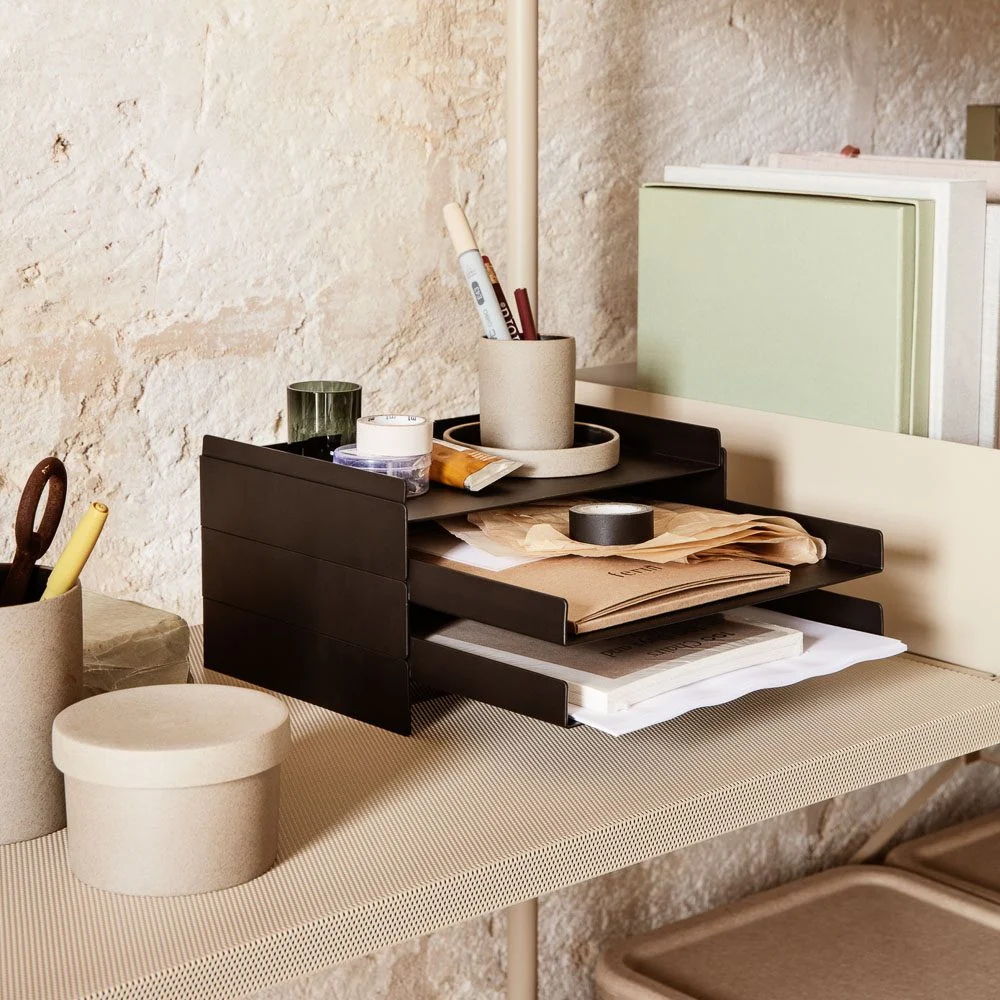FERM LIVING 2x2 Desk Organiser, Black