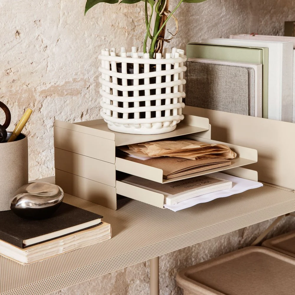 FERM LIVING 2x2 Desk Organiser, Cashmere
