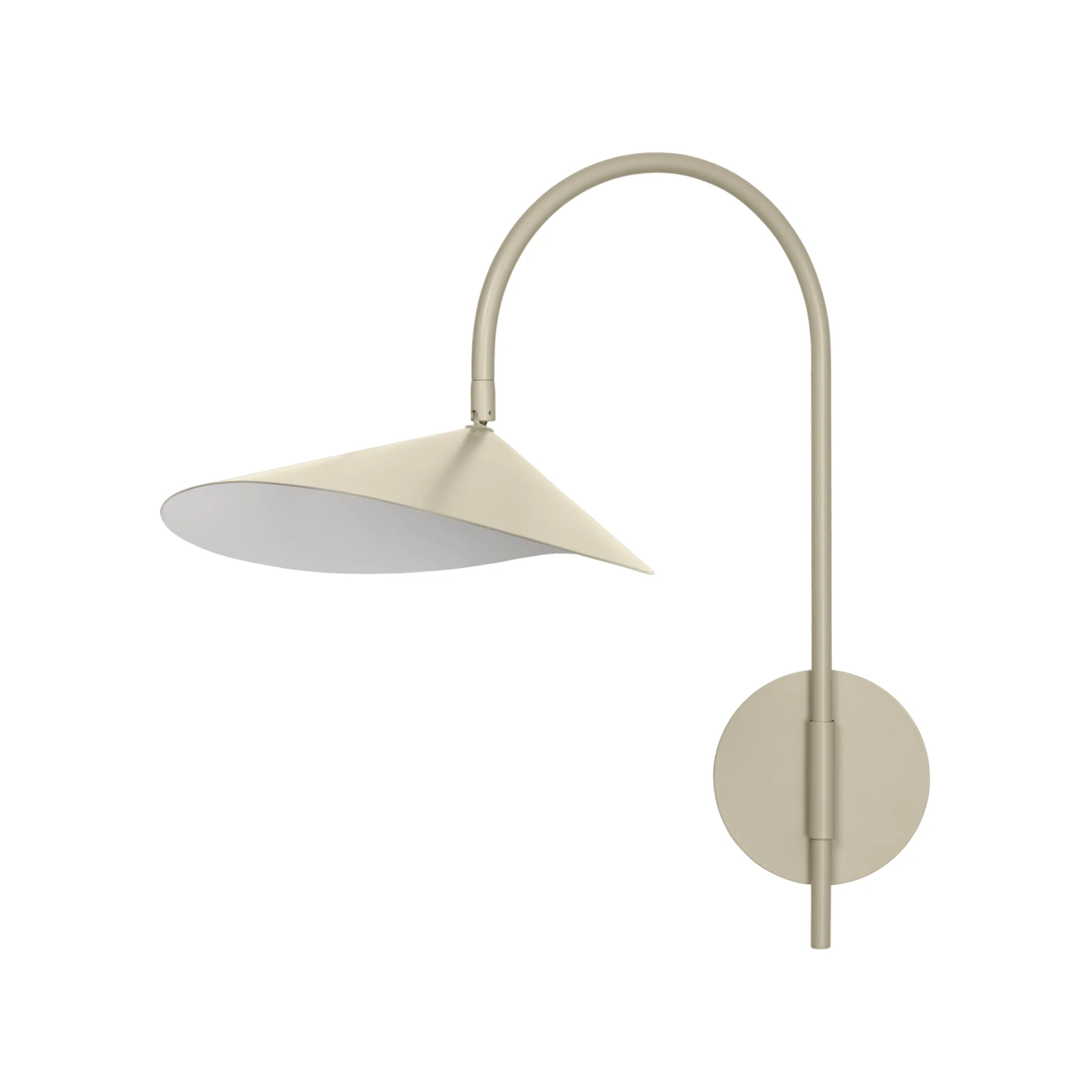 FERM LIVING Arum Swivel Wall Lamp, Hardwired, Cashmere