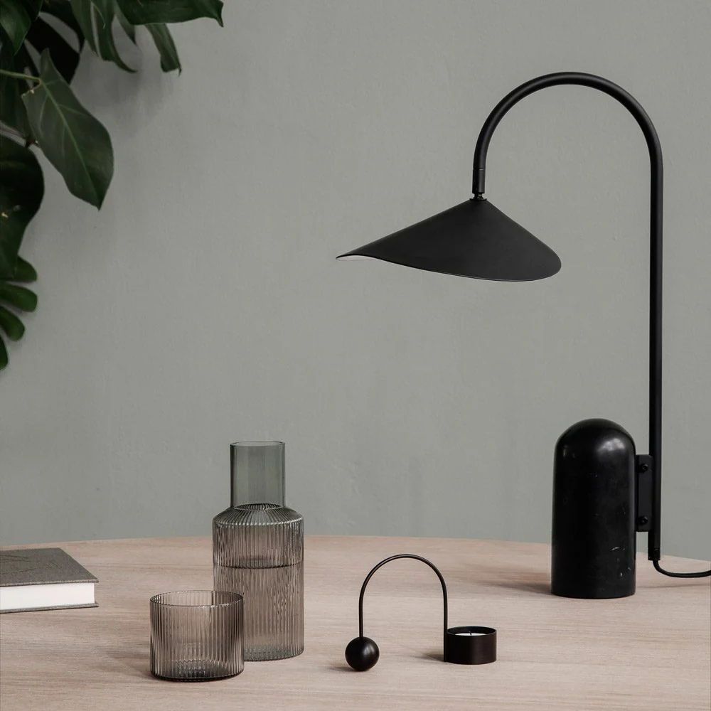 FERM LIVING Arum Table Lamp, Black - Image 2