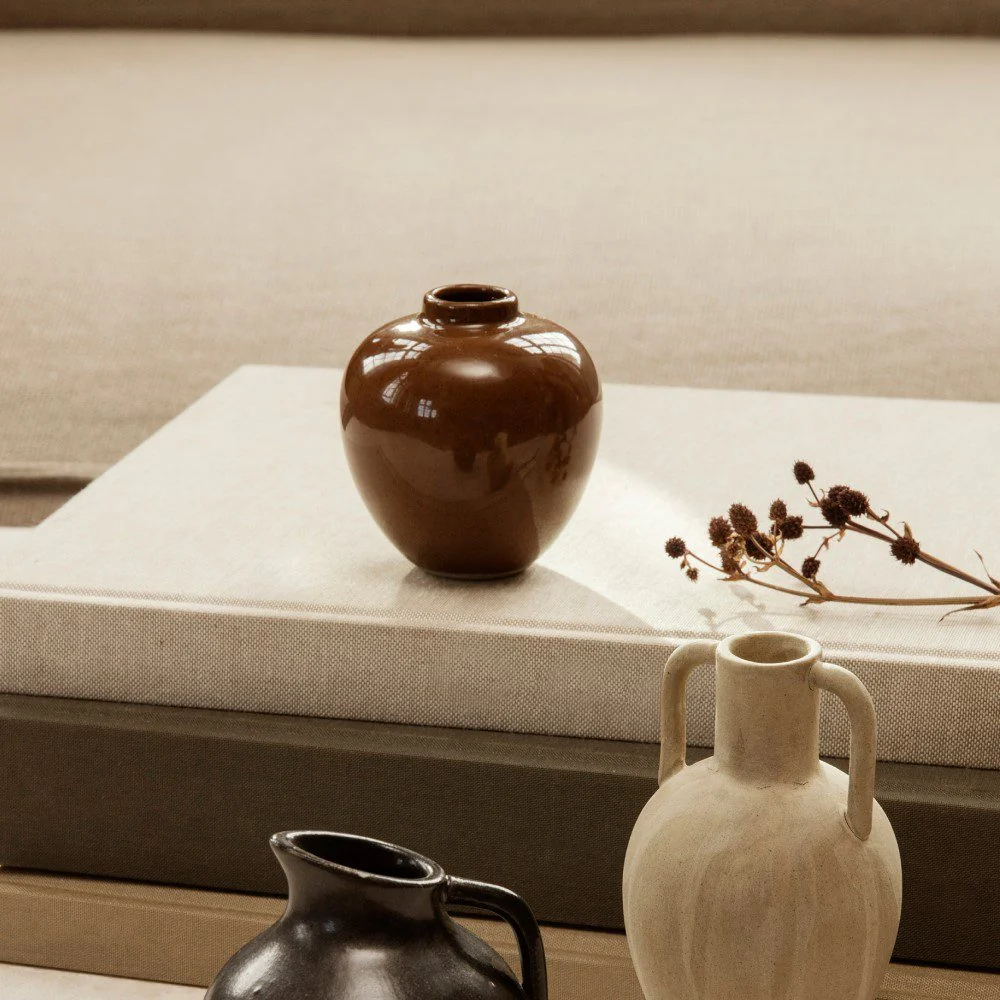 FERM LIVING Ary Mini Vase, Small, H7.5cm, Soil