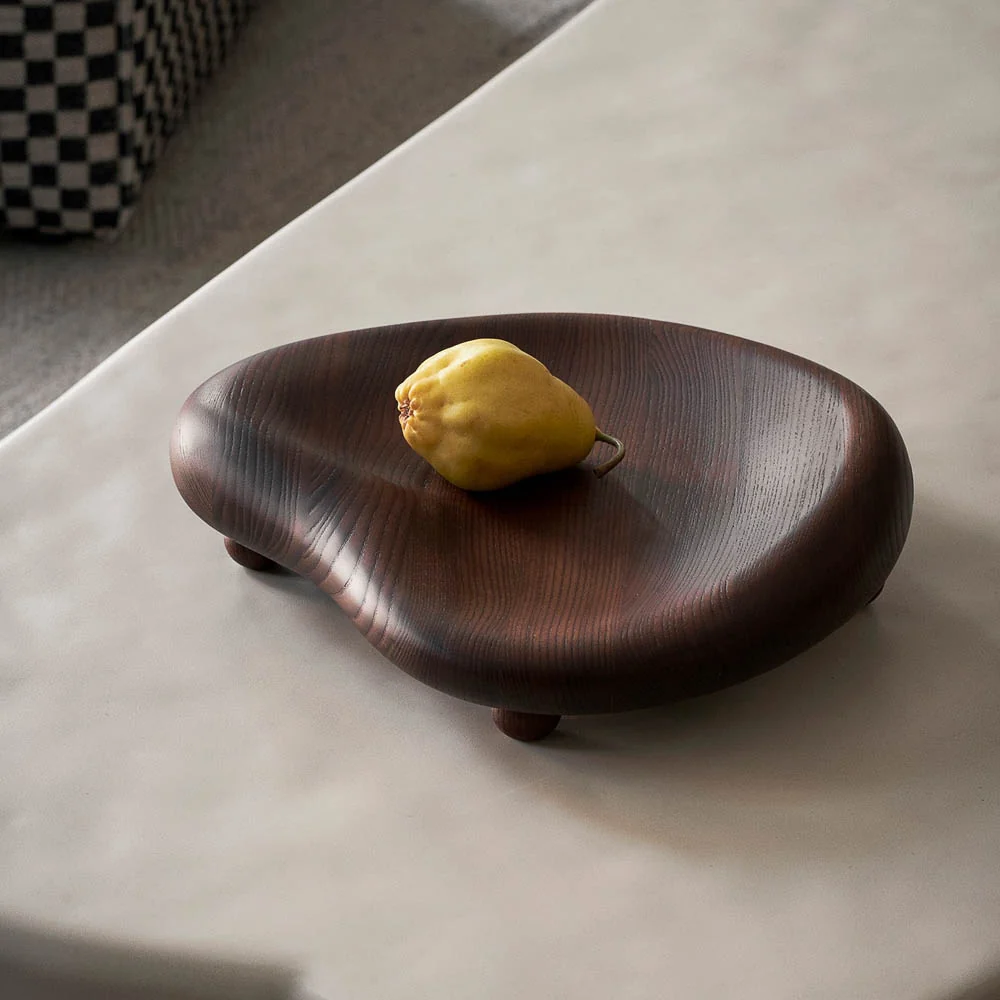FERM LIVING Cairn Centrepiece, Dark Brown, D32cm