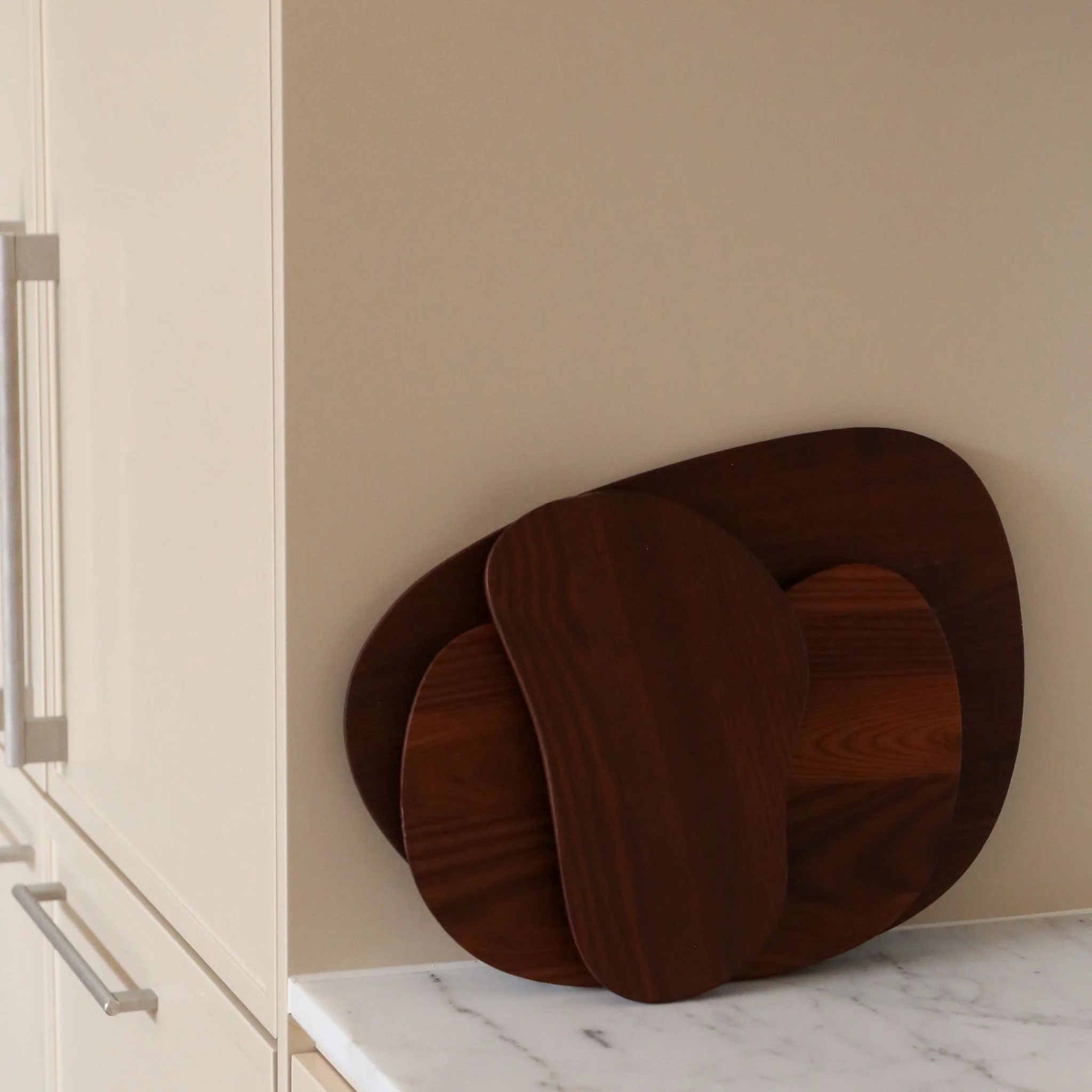 FERM LIVING Cairn Cutting Boards, Dark Brown (Set of 3)